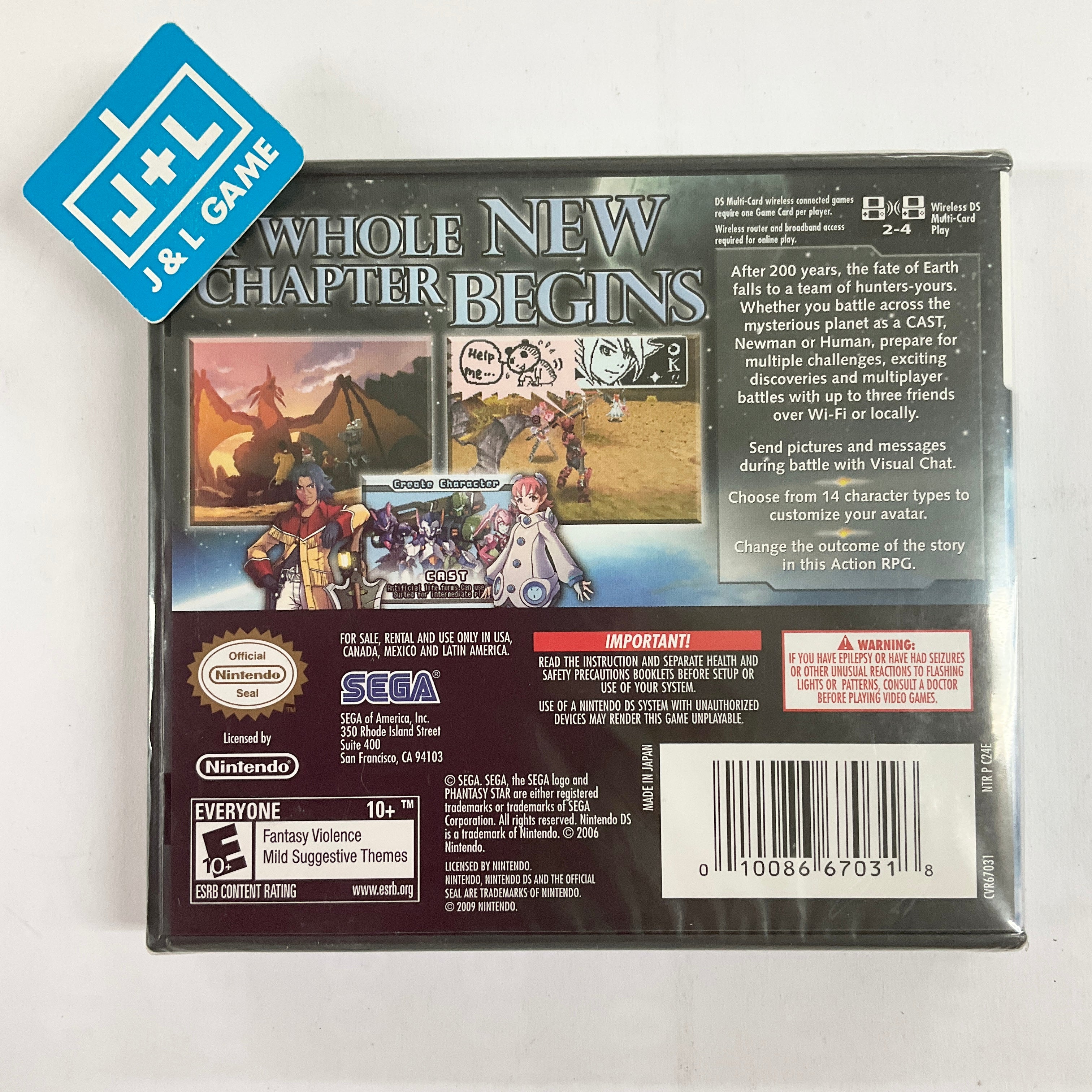 Phantasy Star 0 - (NDS) Nintendo DS Video Games SEGA   