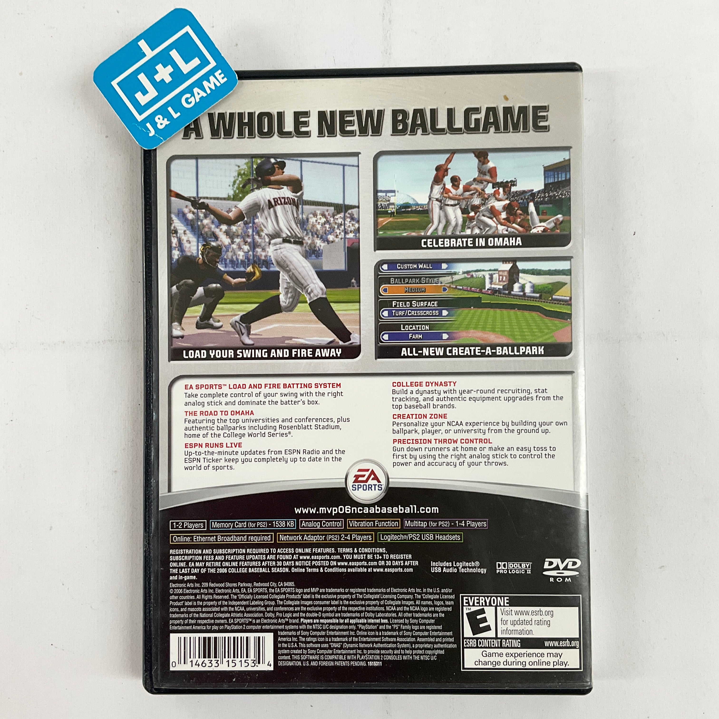 MVP 06 NCAA Baseball - (PS2) PlayStation 2 [Pre-Owned] Video Games EA Sports   