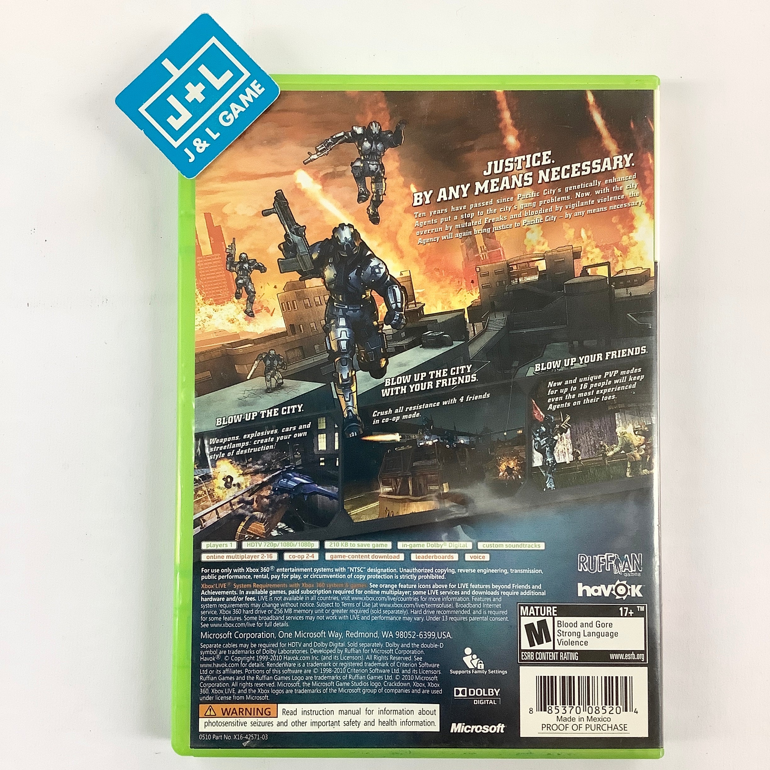 Crackdown 2 - Xbox 360 [Pre-Owned] Video Games Microsoft Game Studios   