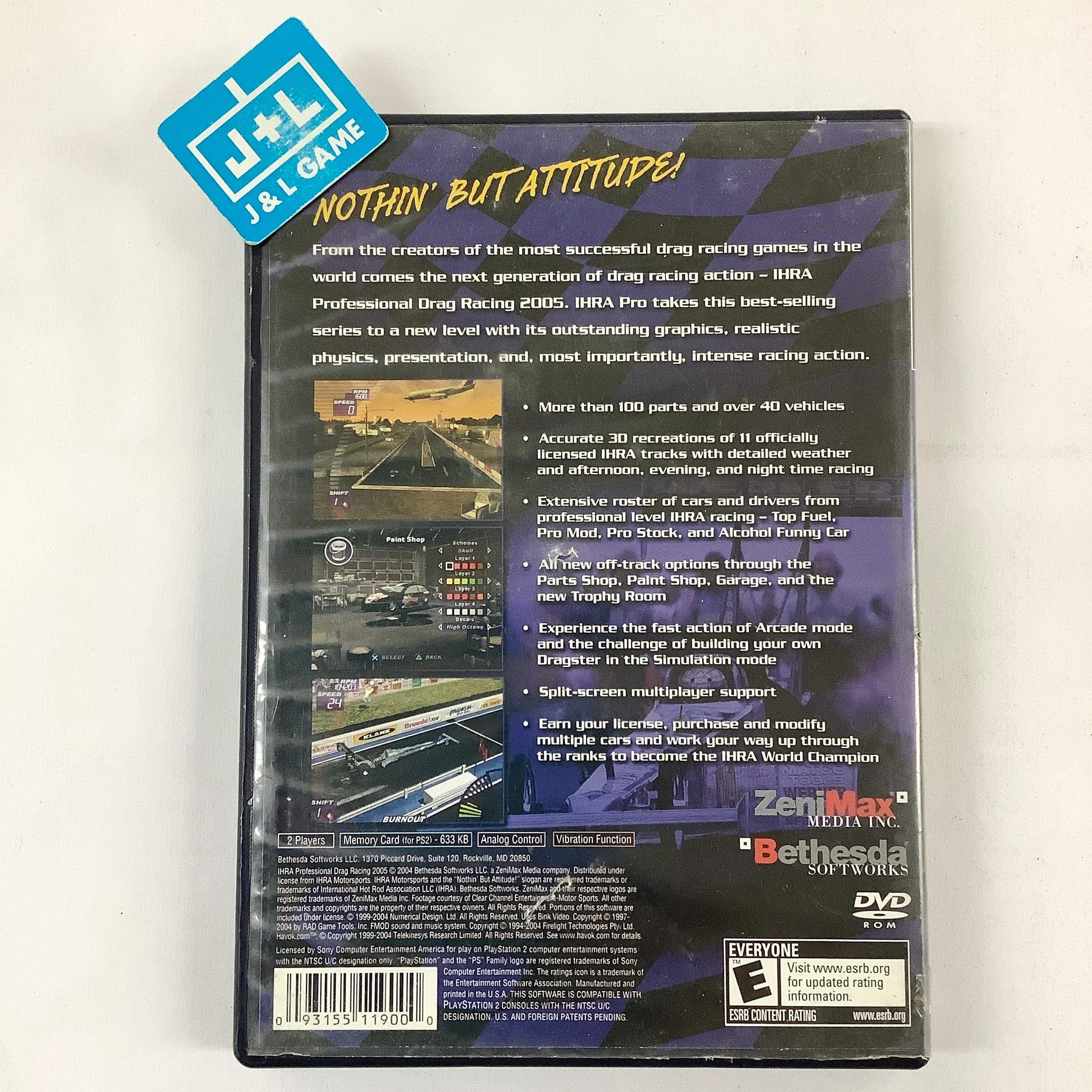 IHRA Professional Drag Racing 2005 - (PS2) PlayStation 2 [Pre-Owned] Video Games Bethesda Softworks   