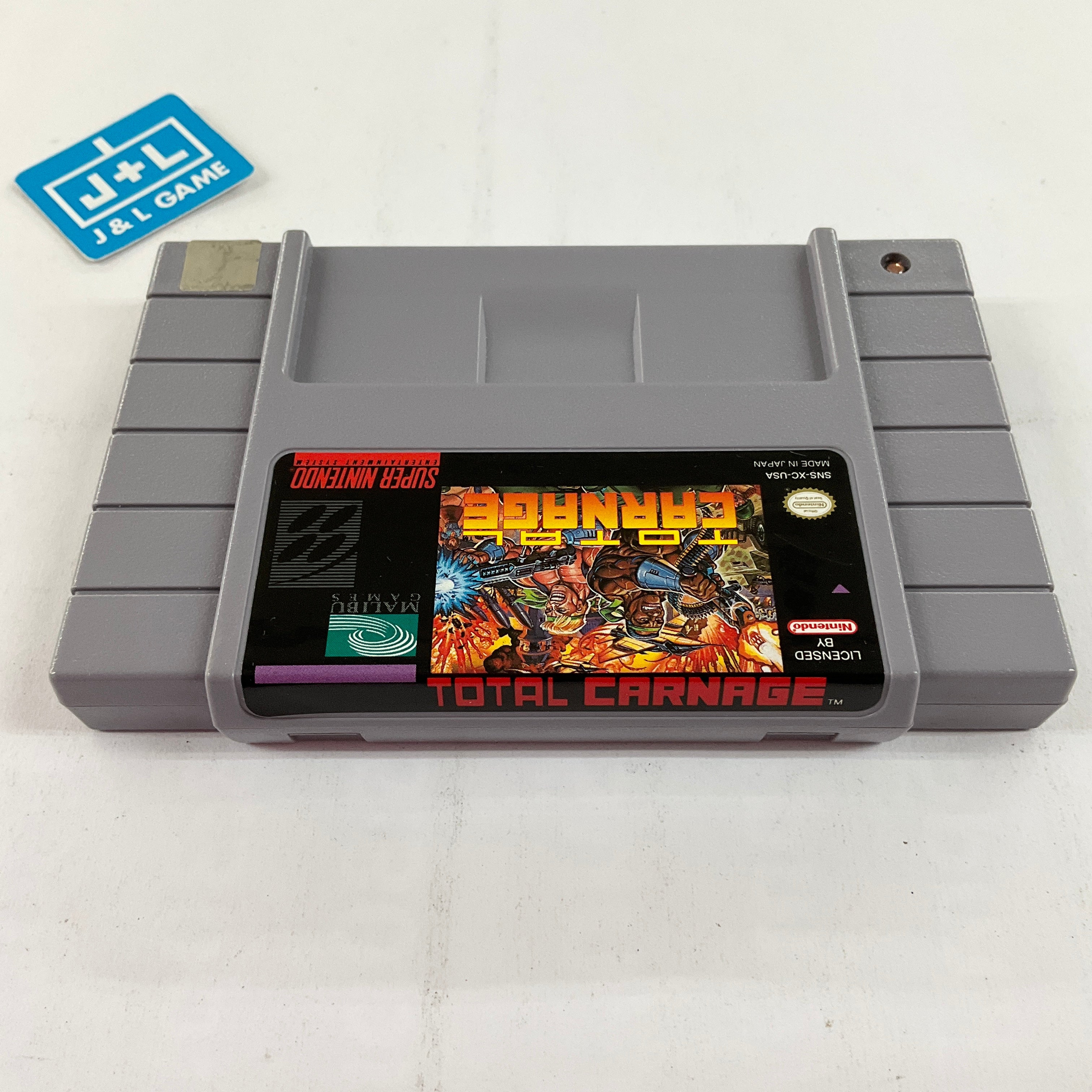 Total Carnage - (SNES) Super Nintendo [Pre-Owned] Video Games Malibu   