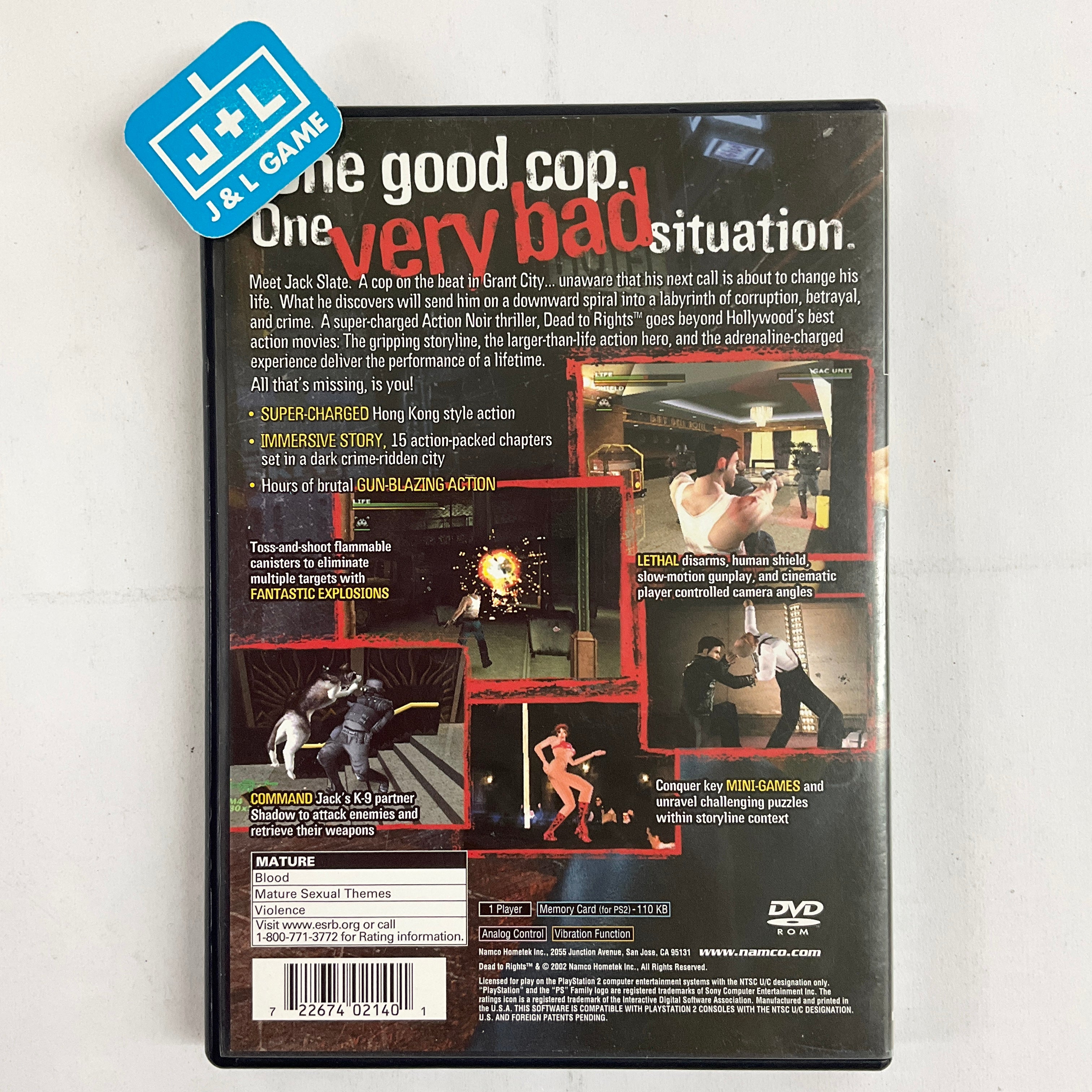 Dead to Rights - (PS2) PlayStation 2 [Pre-Owned] | J&L Game