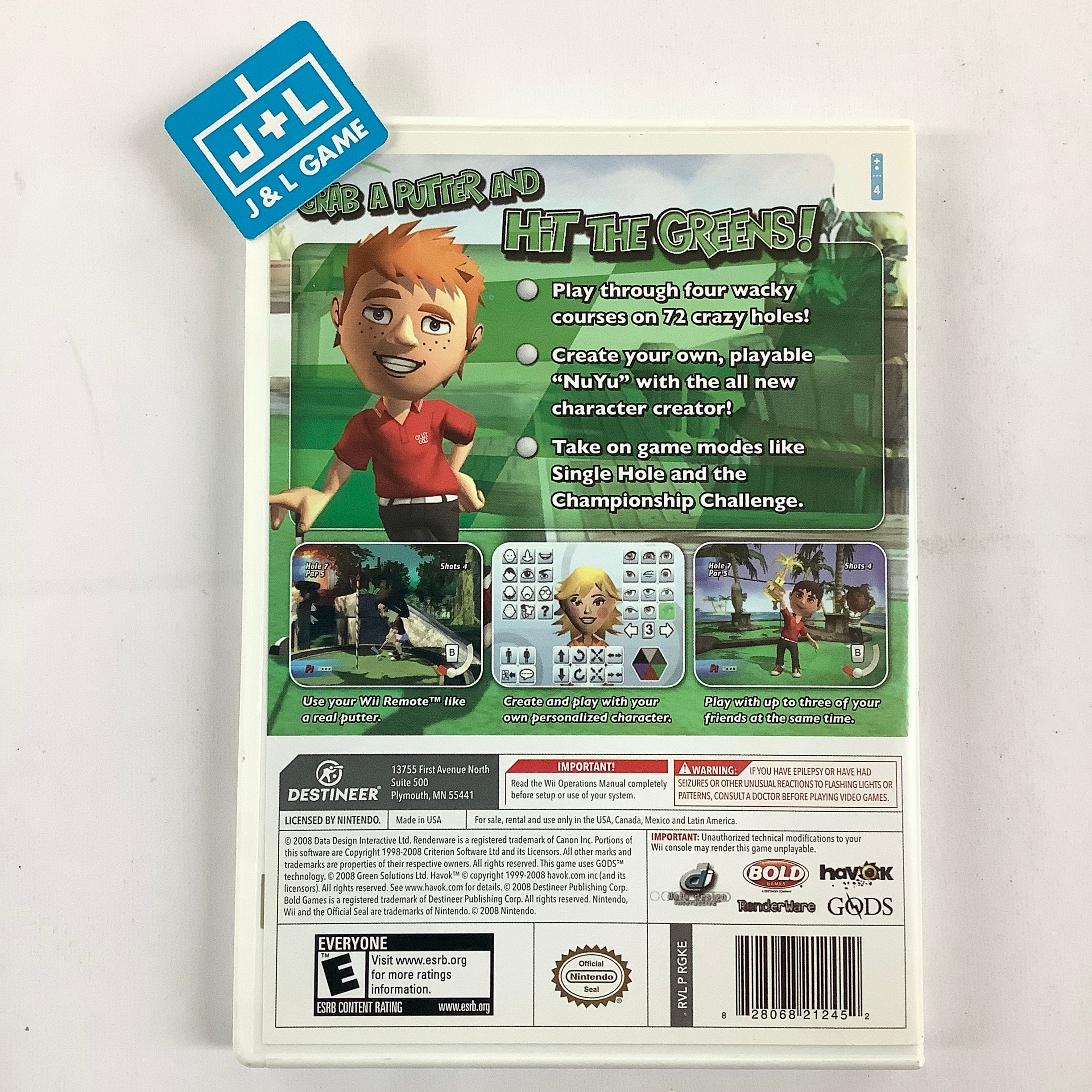 Kidz Sports: Crazy Golf - Nintendo Wii [Pre-Owned] Video Games Destineer   