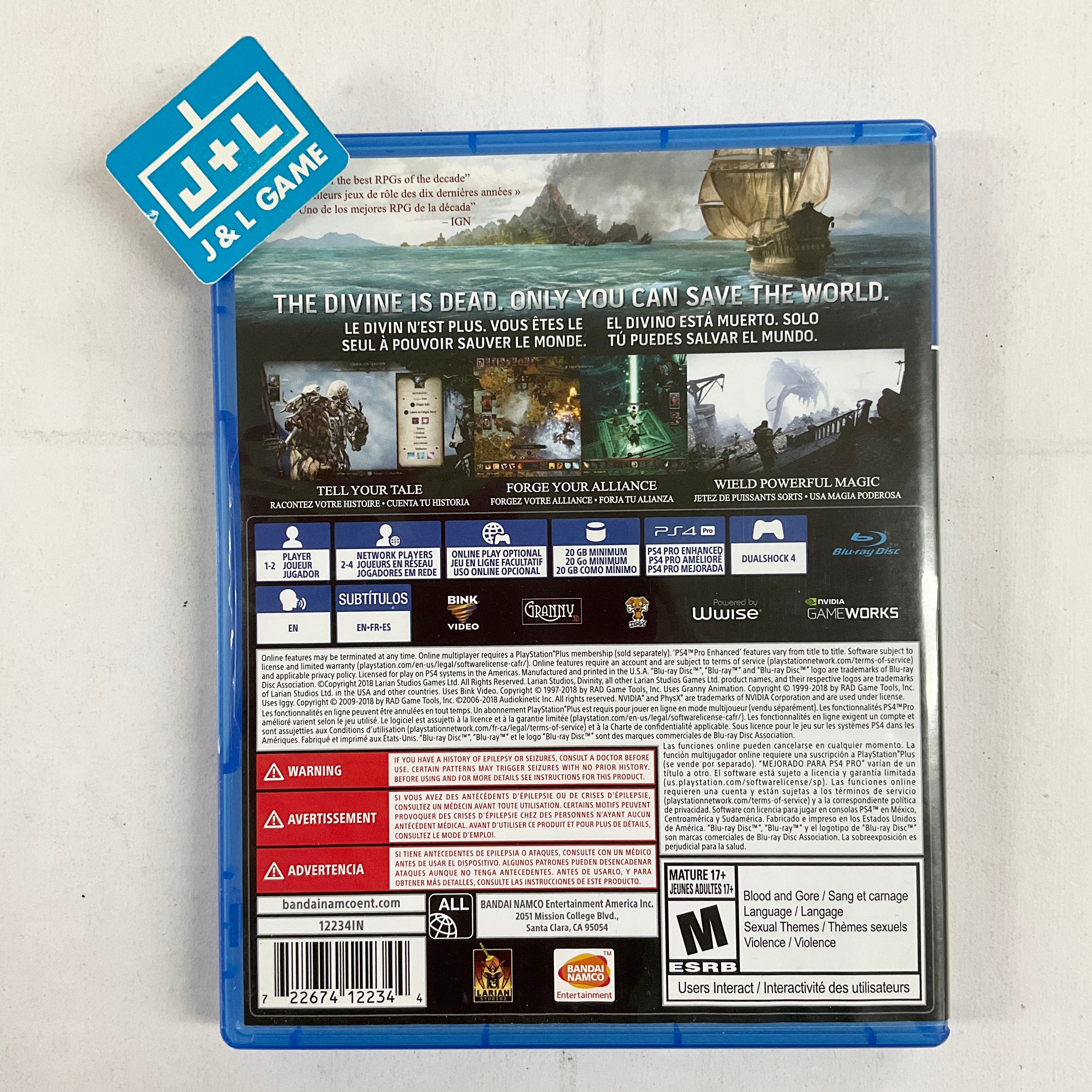 Divinity: Original Sin II (Definitive Edition) - (PS4) PlayStation 4 [Pre-Owned] Video Games BANDAI NAMCO Entertainment   