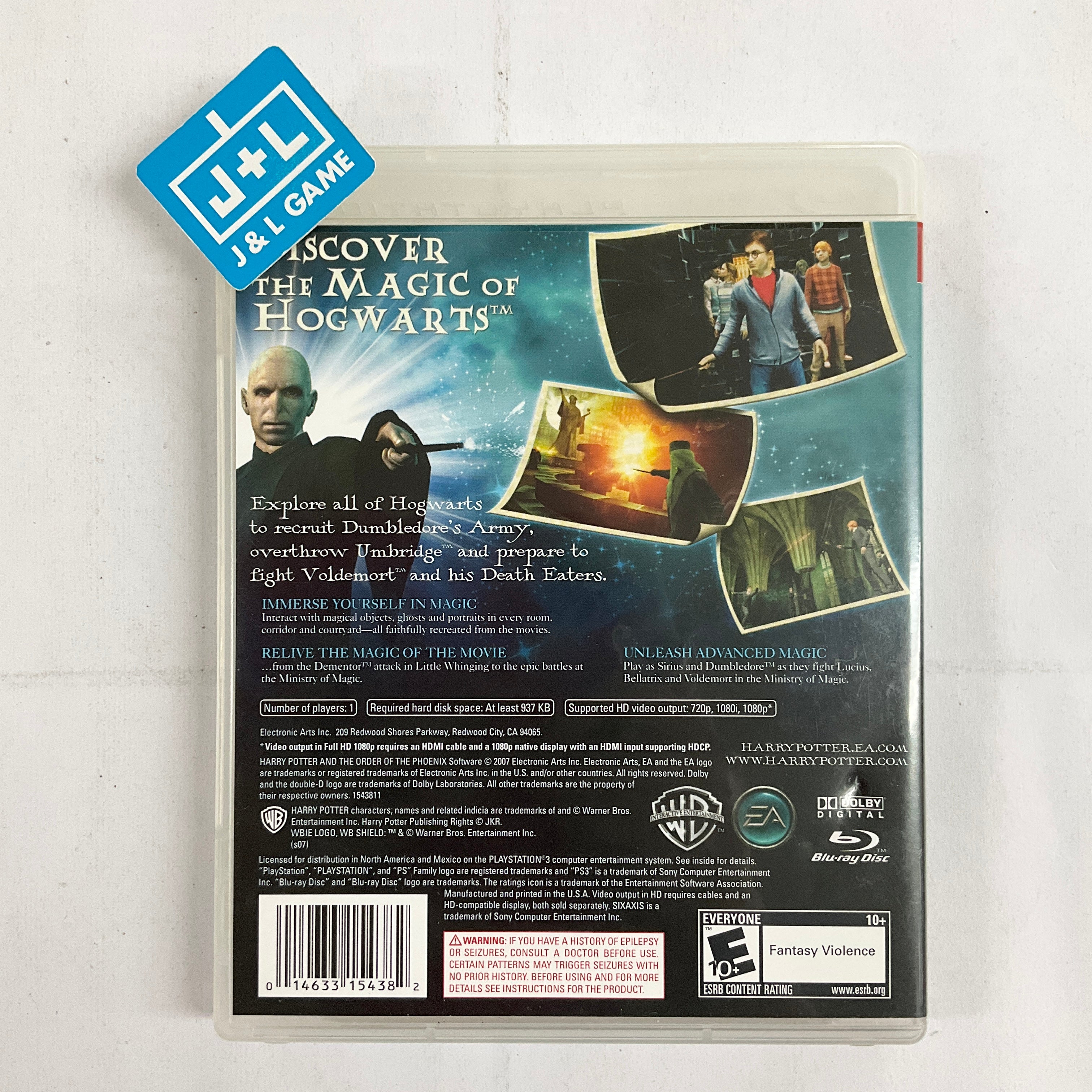 Harry Potter and the Order of the Phoenix - (PS3) PlayStation 3 [Pre-Owned] Video Games EA Games   