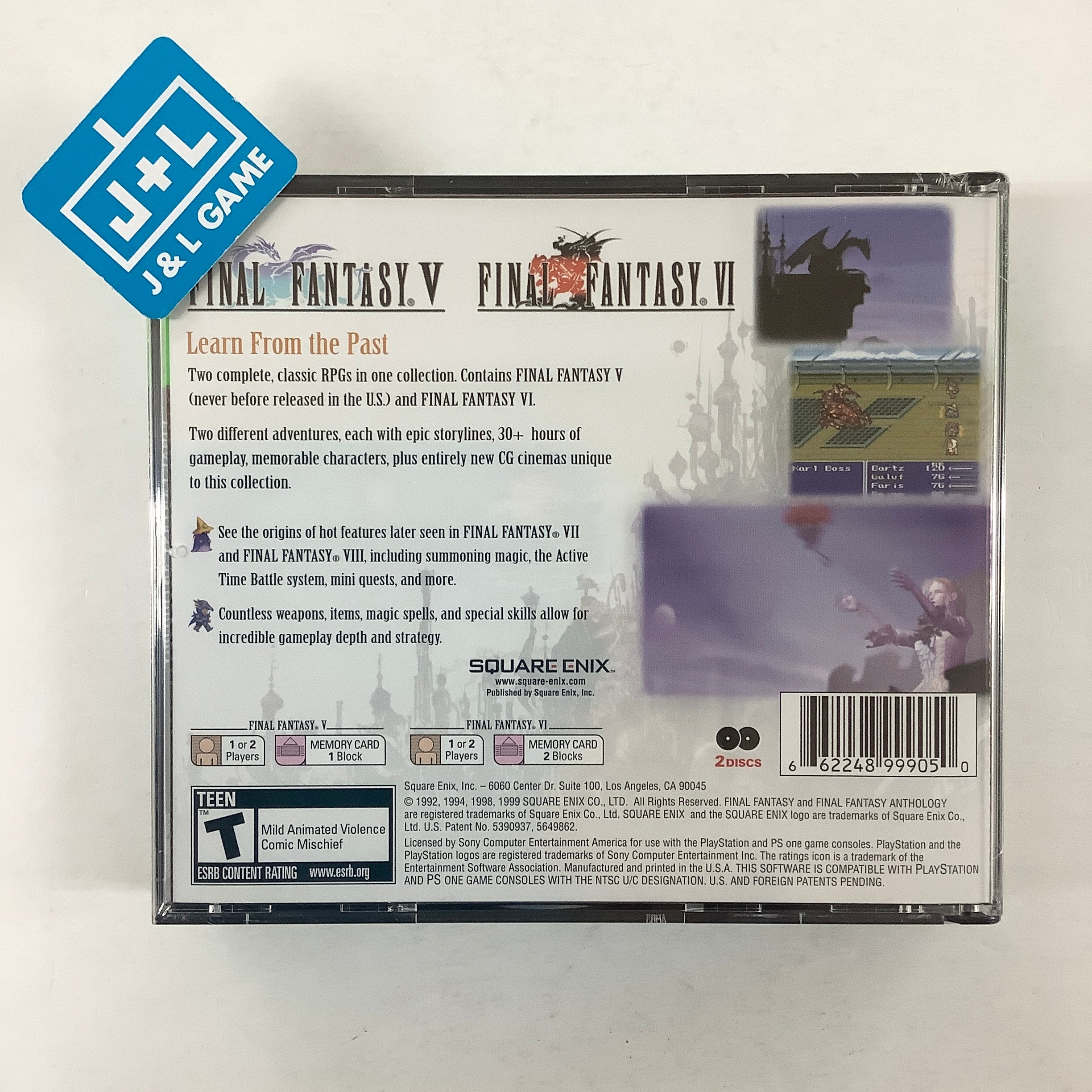Final Fantasy Anthology (Greatest Hits) - (PS1) PlayStation 1 Video Games Square Enix   