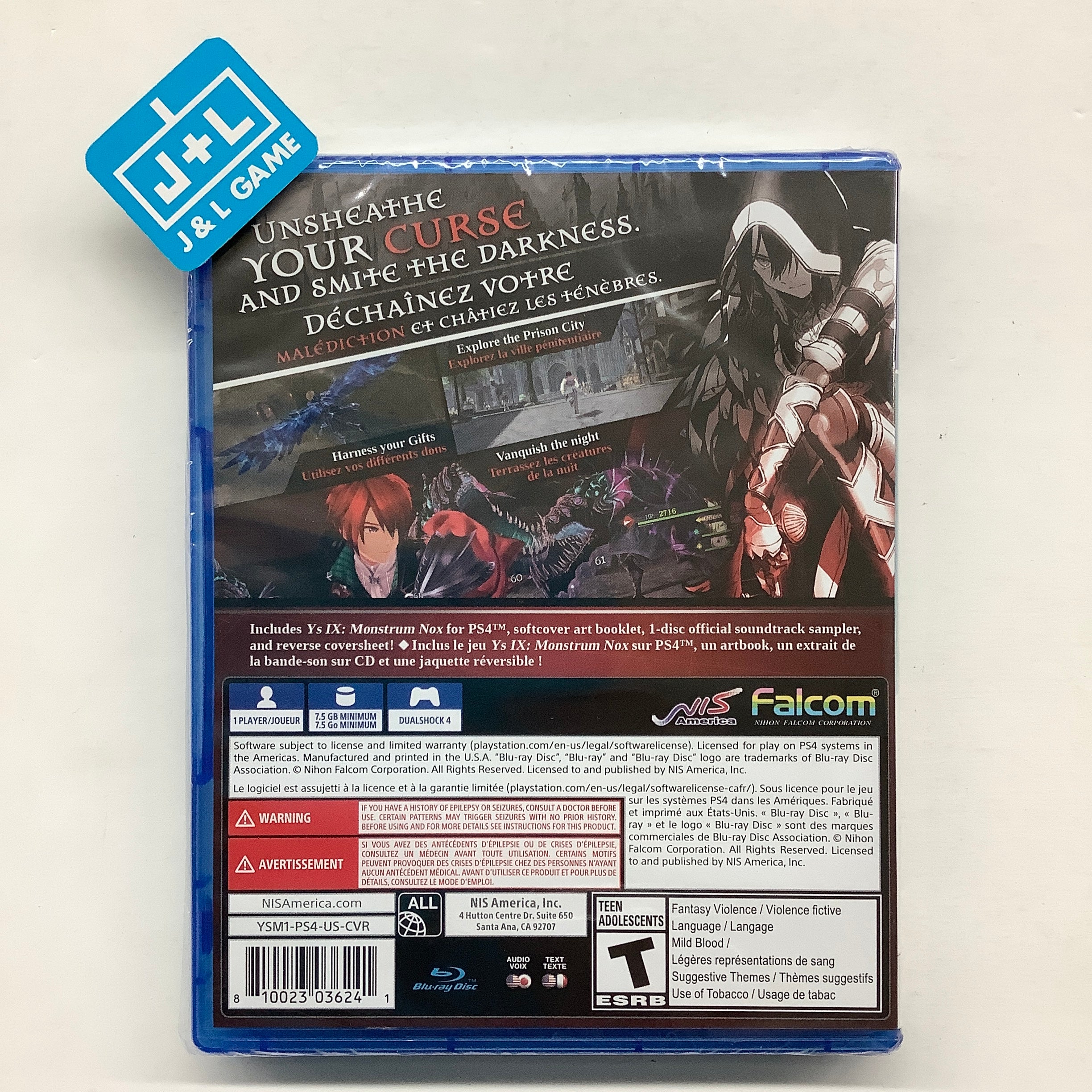 Ys Ix: Monstrom Nox - Pact Edition - (PS4) PlayStation 4 Video Games NIS America   