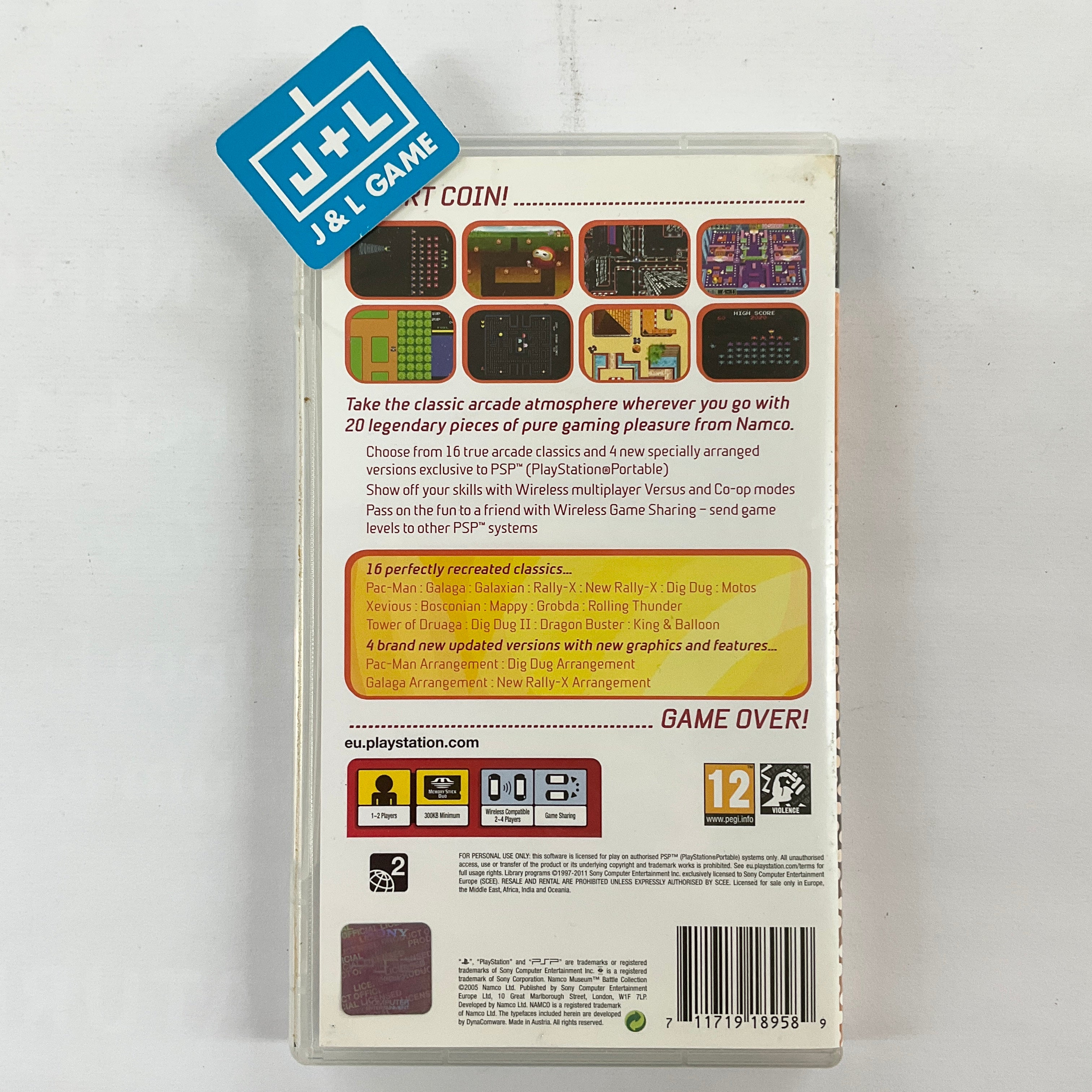 Namco Museum Battle Collection (PSP Essentials) - SONY PSP [Pre-Owned] (European Import) Video Games Namco   