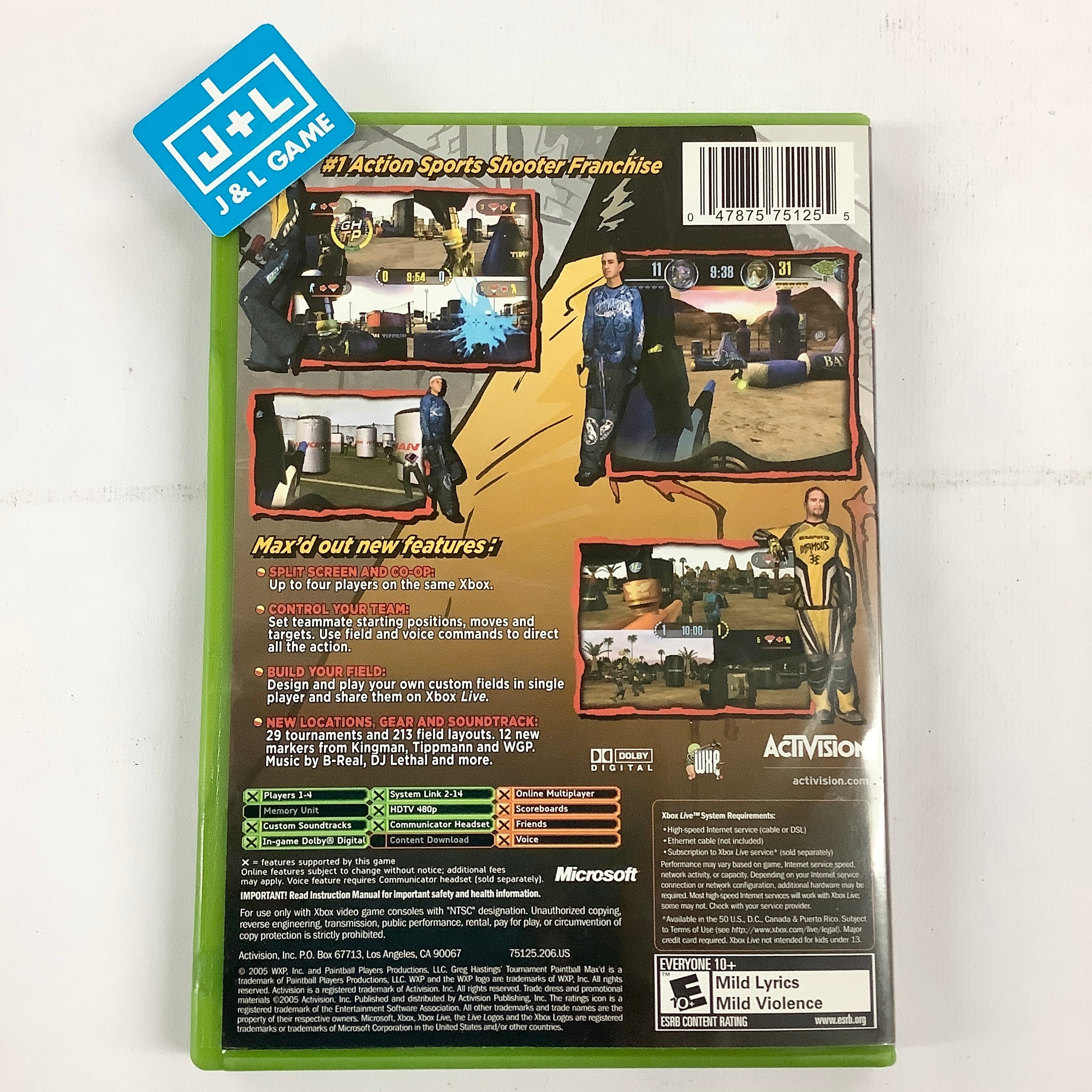 Greg Hastings' Tournament Paintball Max'd - (XB) Xbox [Pre-Owned] Video Games Activision   