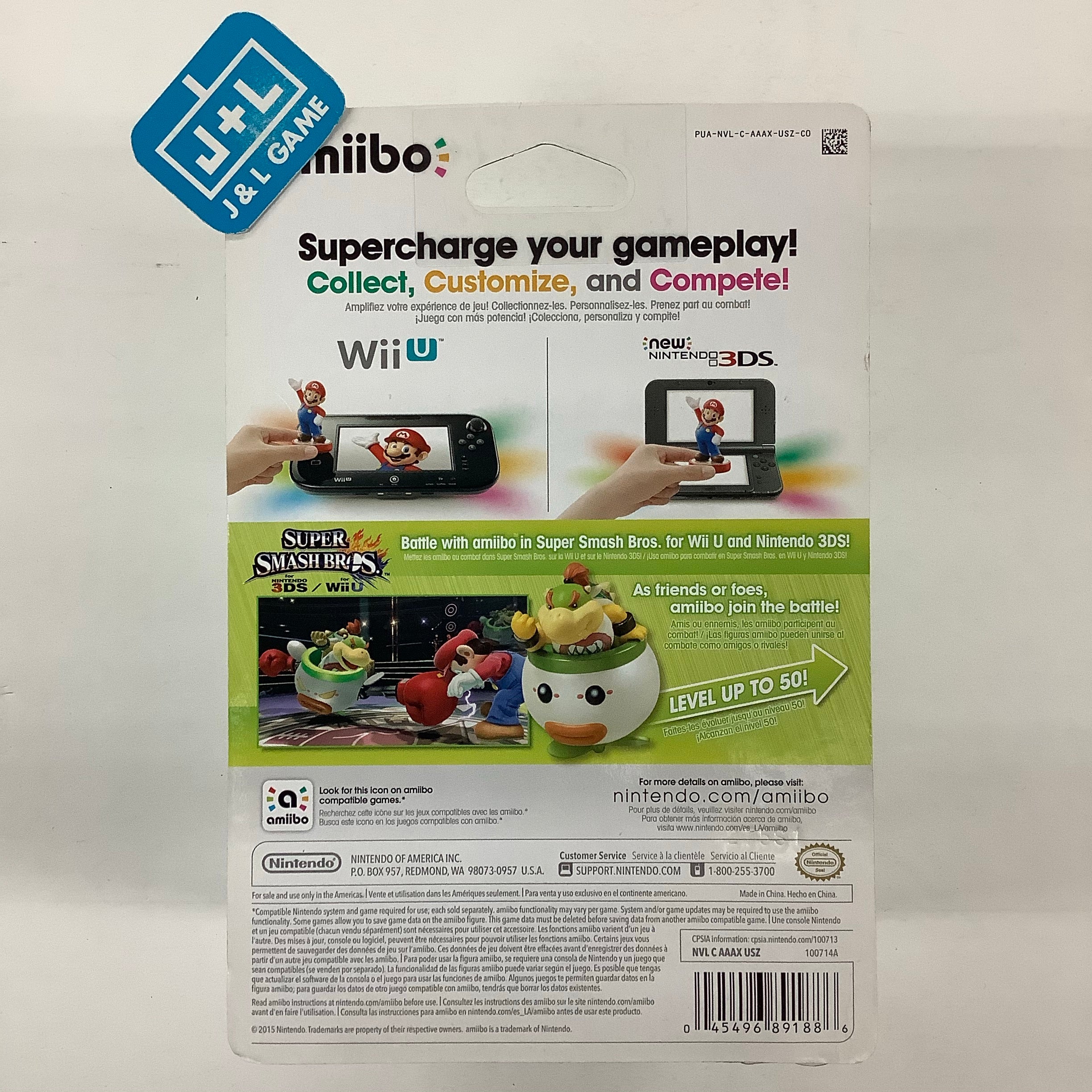 Bowser Jr. (Super Smash Bros. series) - Nintendo WiiU Amiibo Amiibo Nintendo   