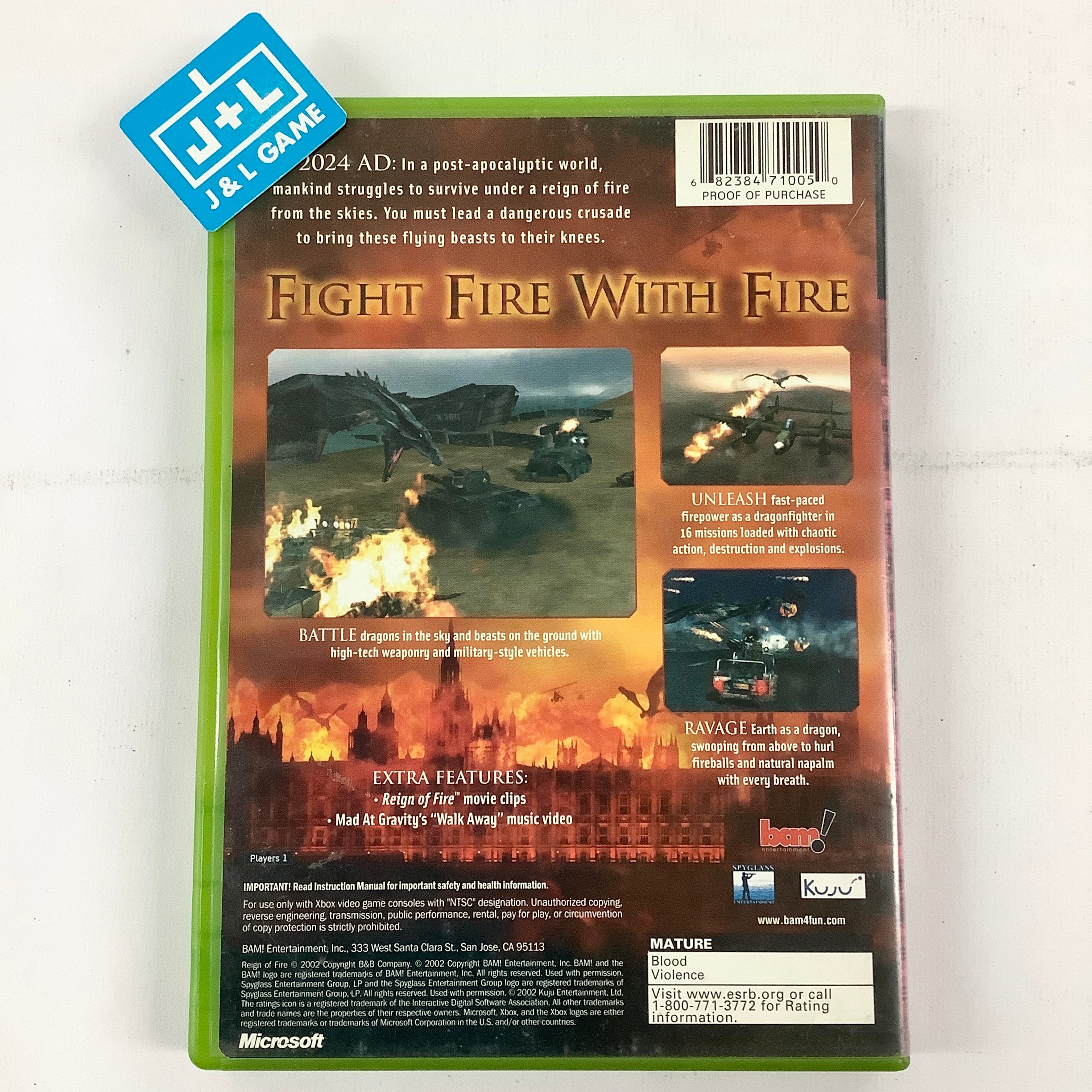Reign of Fire - (XB) Xbox [Pre-Owned] Video Games Bam Entertainment   