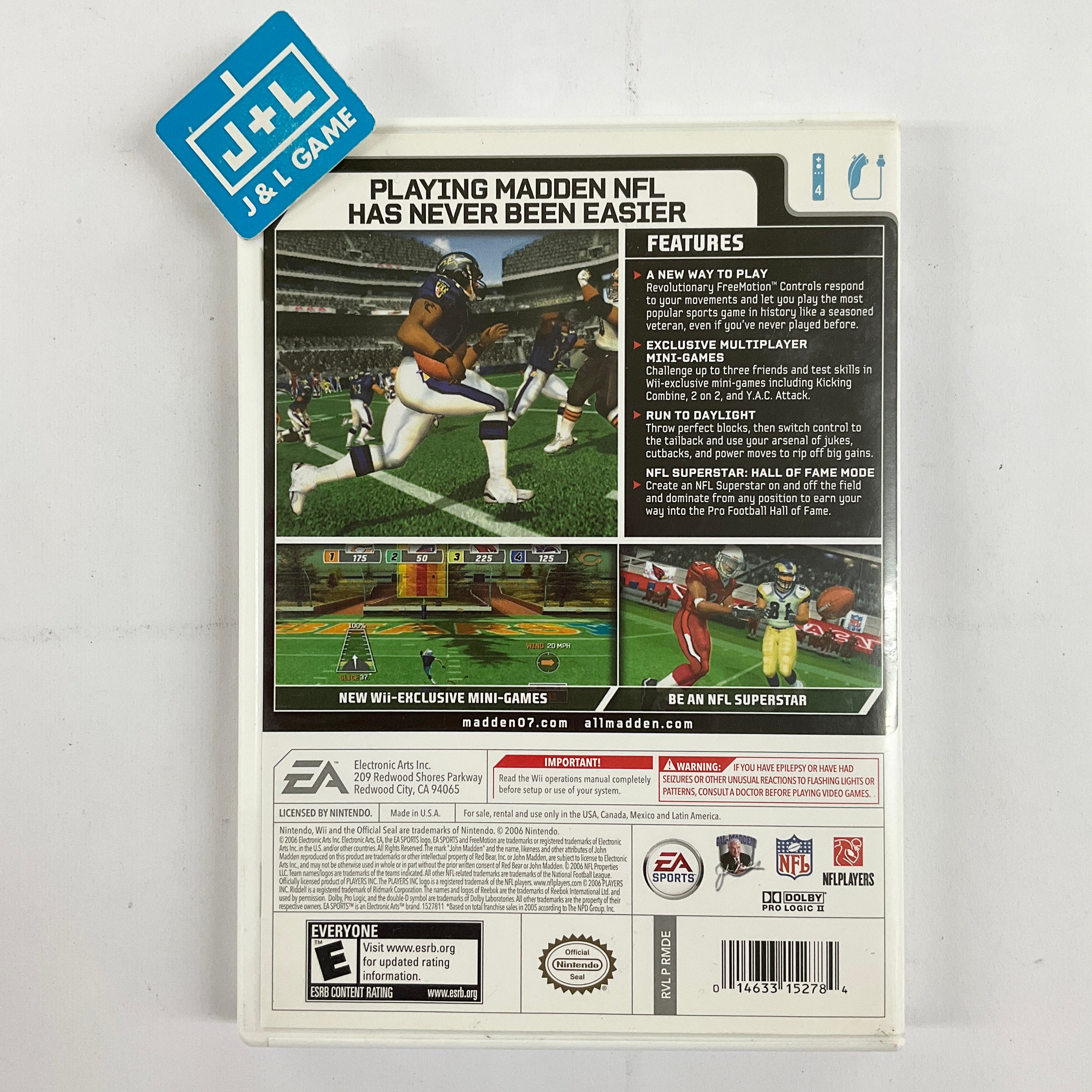 Madden NFL 07 - Nintendo Wii [Pre-Owned] Video Games EA Sports   