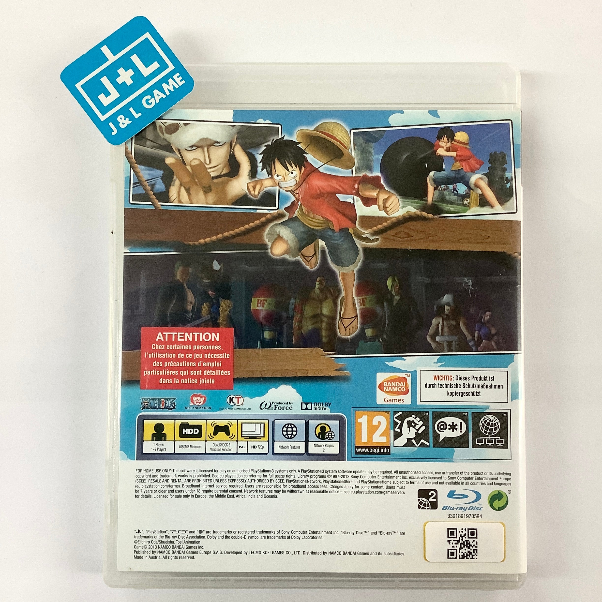 One Piece: Pirate Warriors 2 - (PS3) PlayStation 3 [Pre-Owned] (European Import) Video Games Namco Bandai   