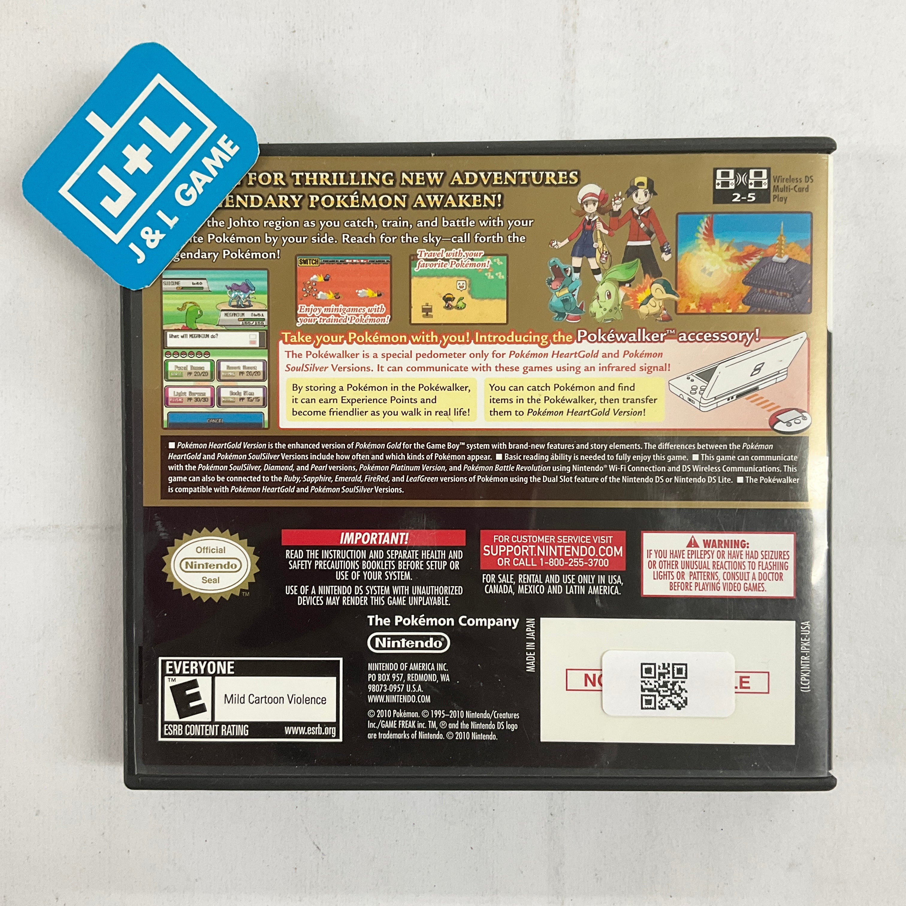 Pokemon HeartGold Version - (NDS) Nintendo DS [Pre-Owned] Video Games Nintendo   