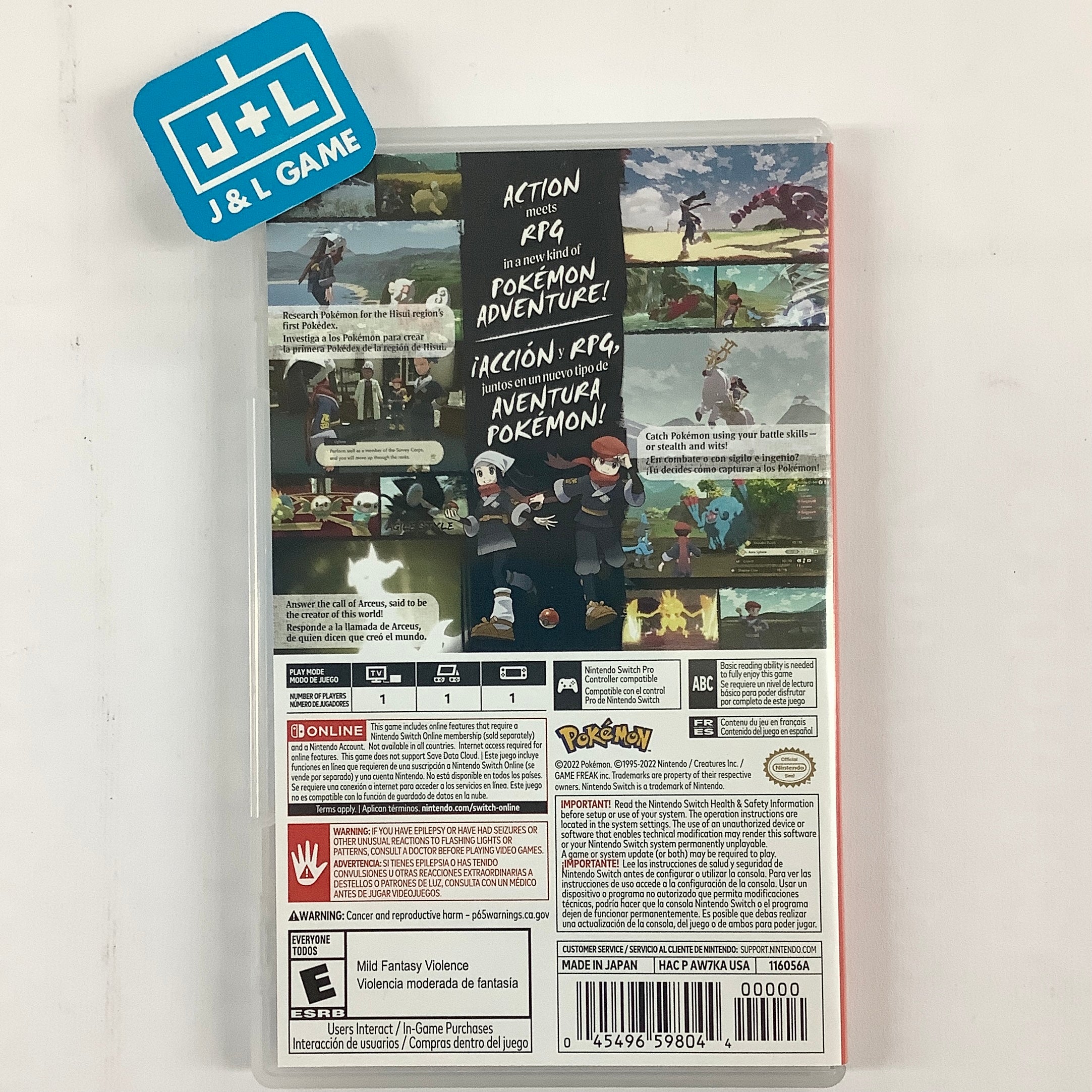 Pokemon Legends: Arceus - (NSW) Nintendo Switch [Pre-Owned] Video Games Nintendo   