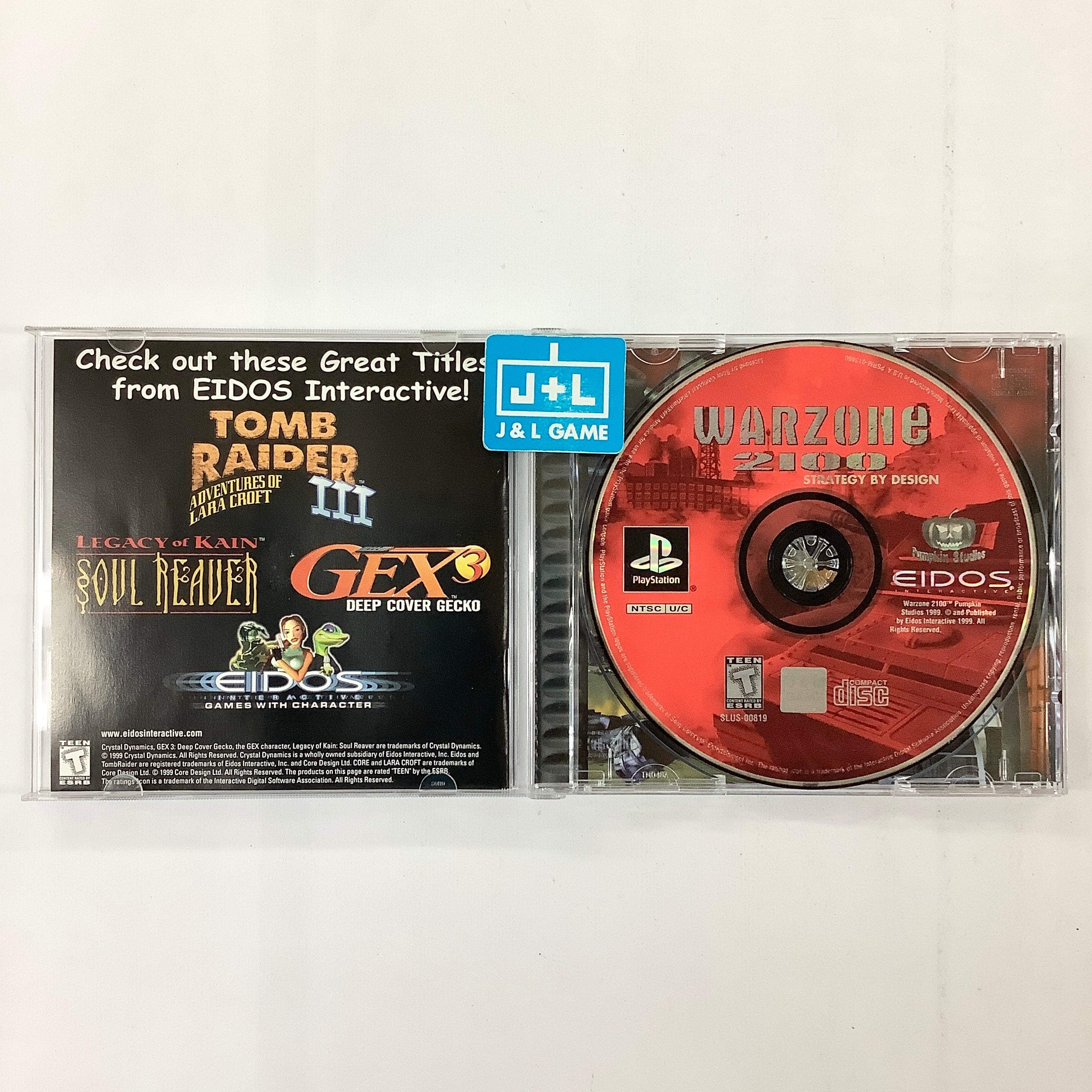 Warzone 2100 - (PS1) PlayStation 1 [Pre-Owned] Video Games Eidos Interactive   