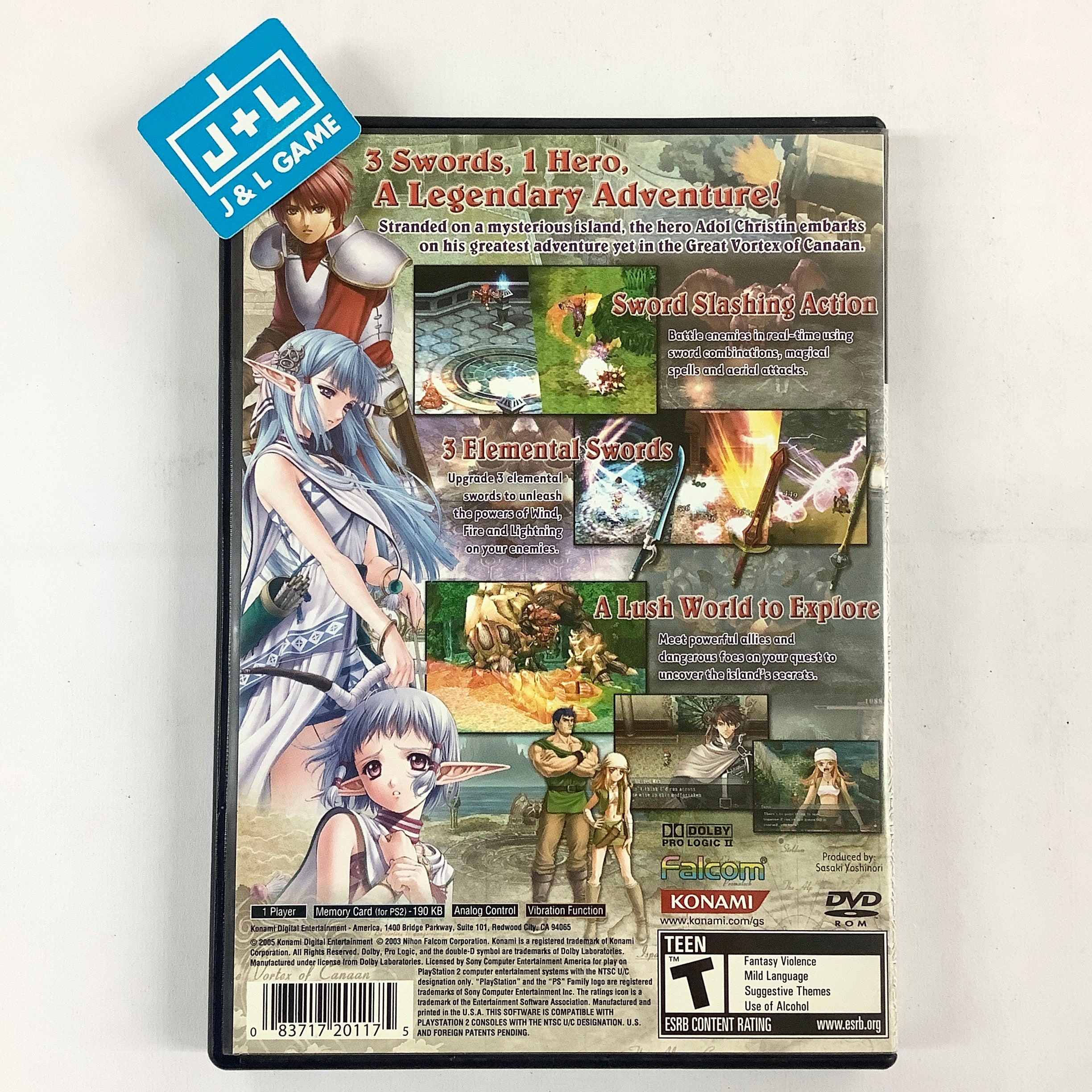 Ys: The Ark of Napishtim - (PS2) PlayStation 2 [Pre-Owned] Video Games Konami   