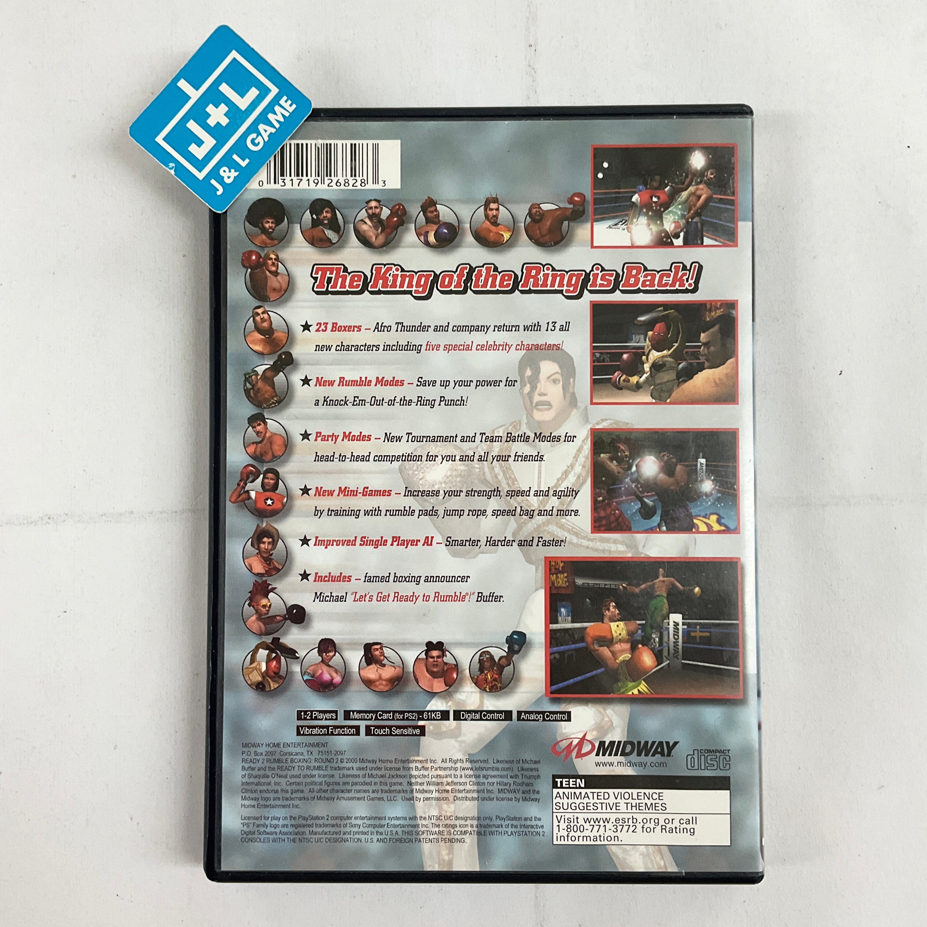 Ready 2 Rumble Boxing: Round 2 - (PS2) PlayStation 2 [Pre-Owned] Video Games Midway   
