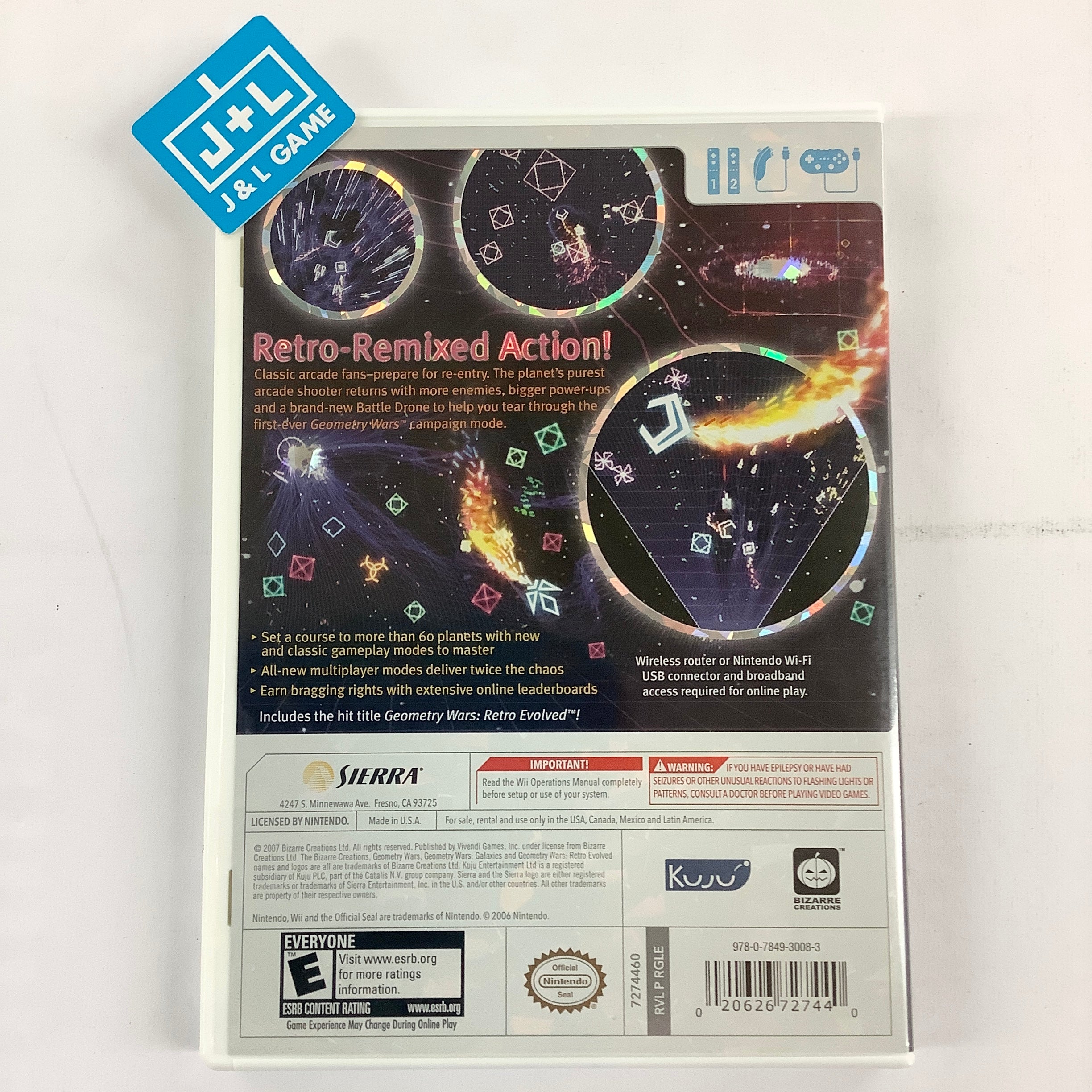 Geometry Wars: Galaxies - Nintendo Wii [Pre-Owned] | J&L Game