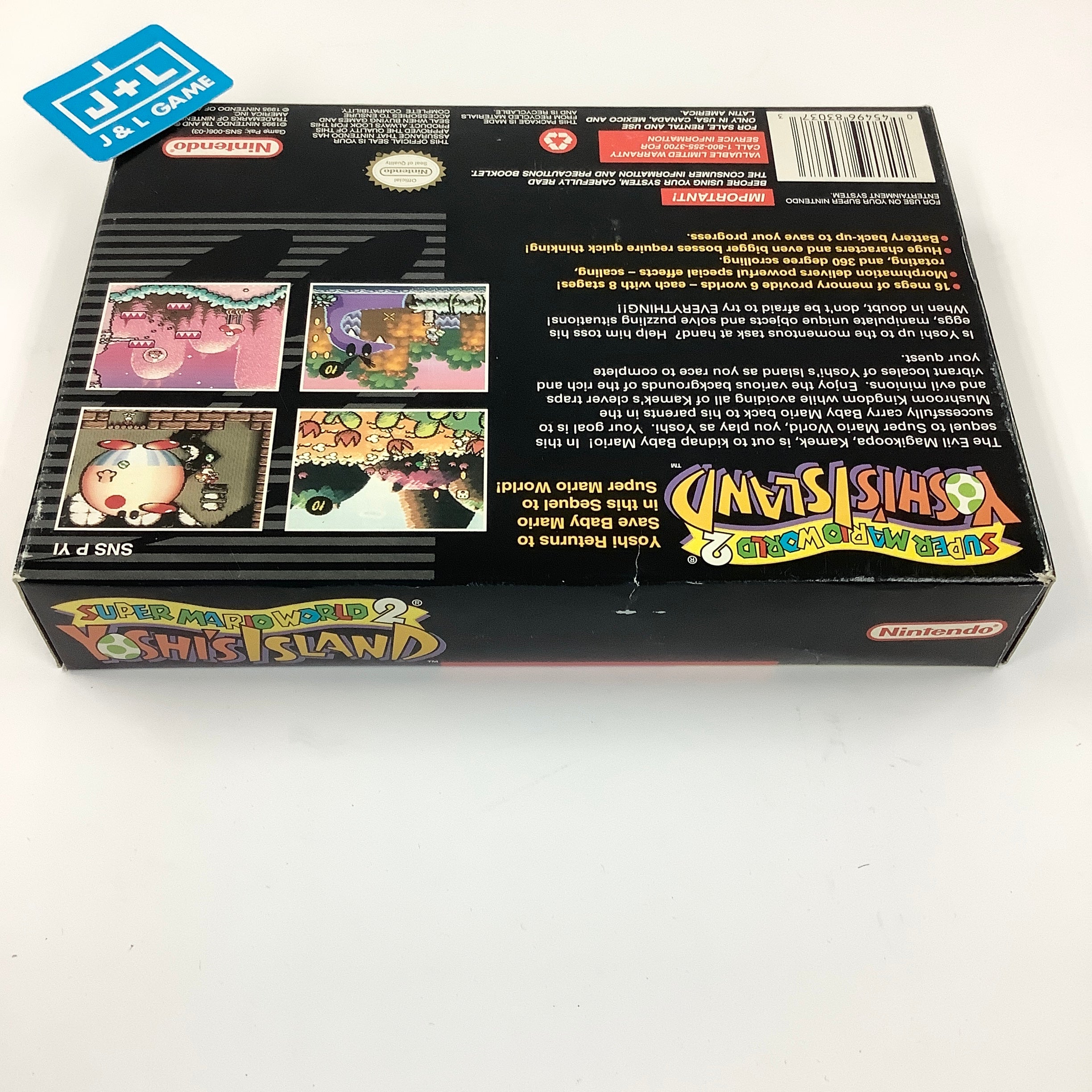 Super Mario World 2: Yoshi's Island - (SNES) Super Nintendo [Pre-Owned] Video Games Nintendo   