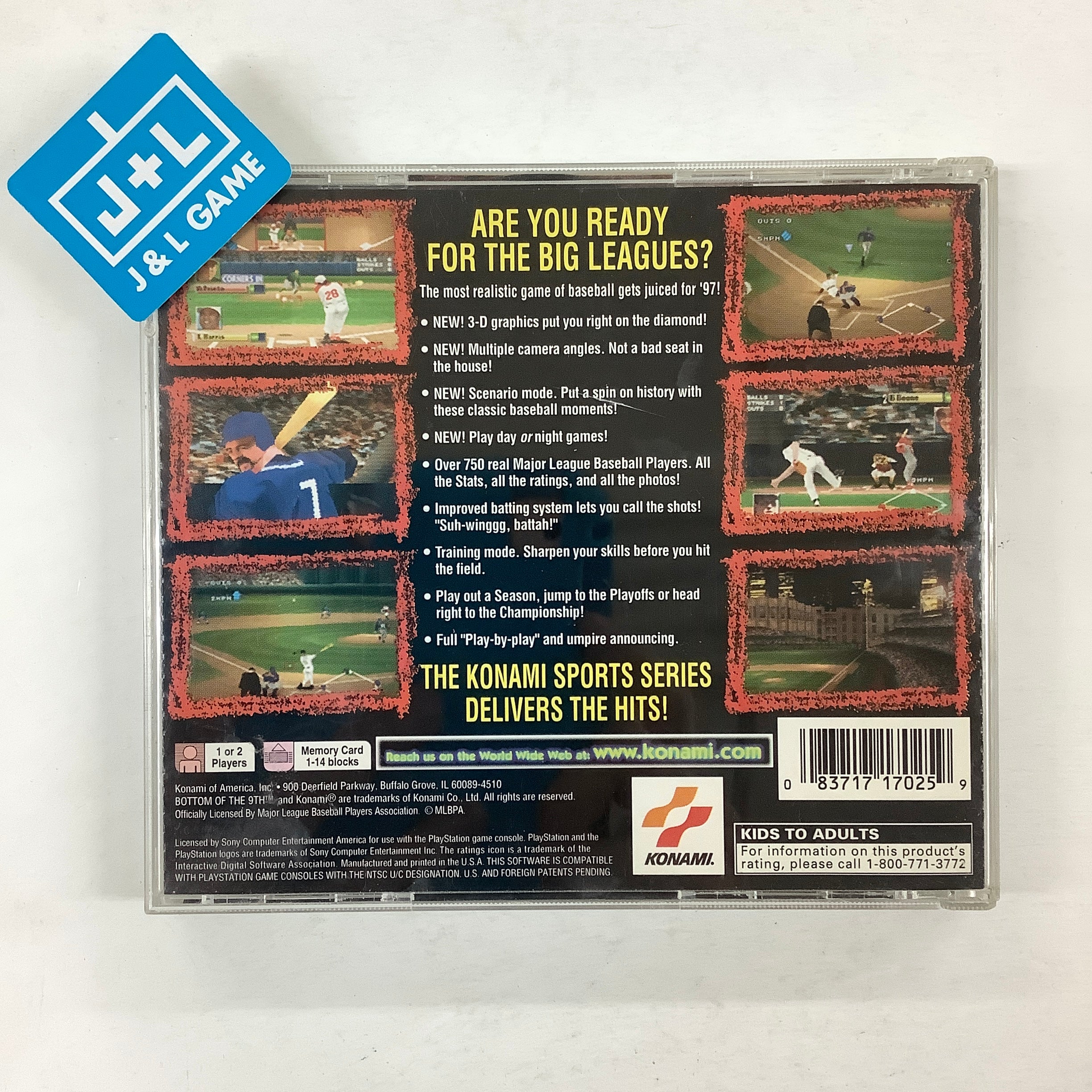 Bottom of the 9th '97 - (PS1) PlayStation 1 [Pre-Owned] Video Games Konami   