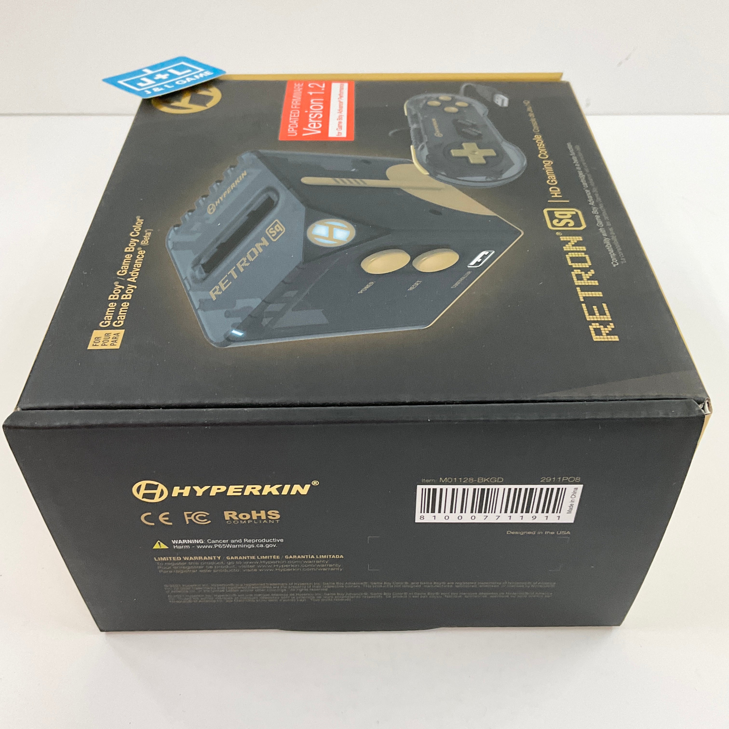 Hyperkin RetroN Sq: HD Gaming Console for Game Boy/Color/ Game Boy Advance (Black & Gold) - Game Boy Advance [UNBOXING] CONSOLE Hyperkin   