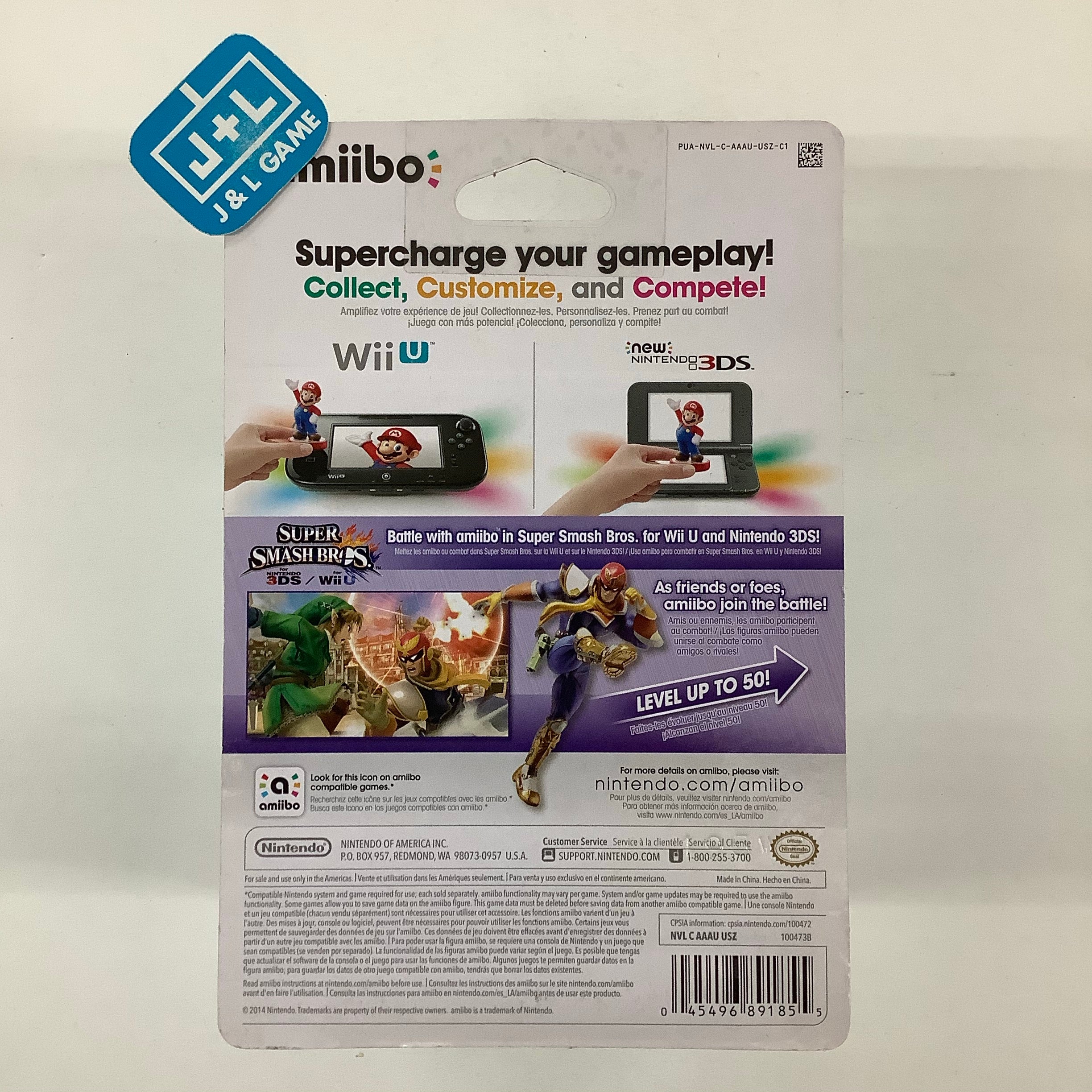 Captain Falcon (Super Smash Bros. series) - Nintendo WiiU Amiibo Amiibo Nintendo   