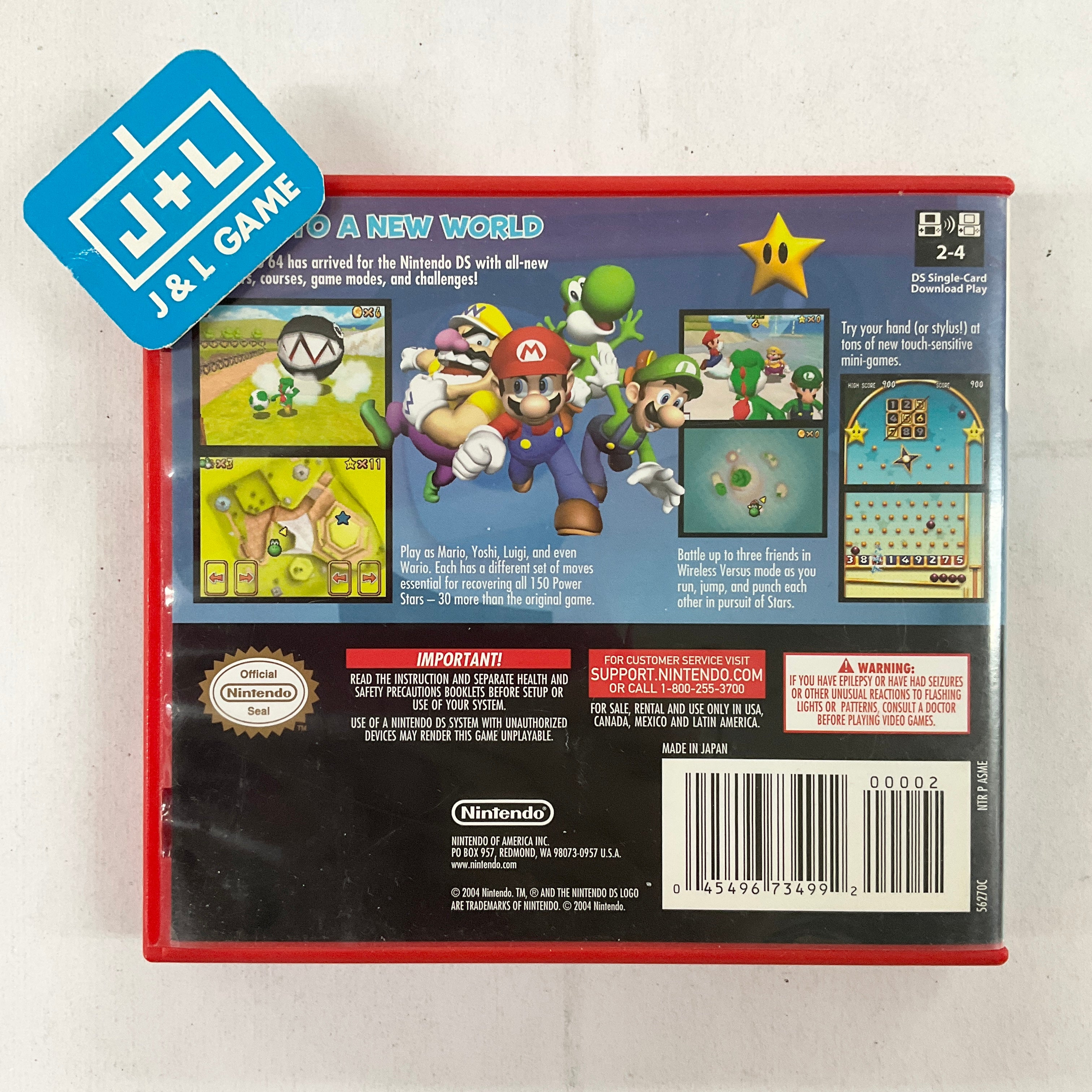 Super Mario 64 DS (Red Case) - (NDS) Nintendo DS [Pre-Owned] Video Games Nintendo   
