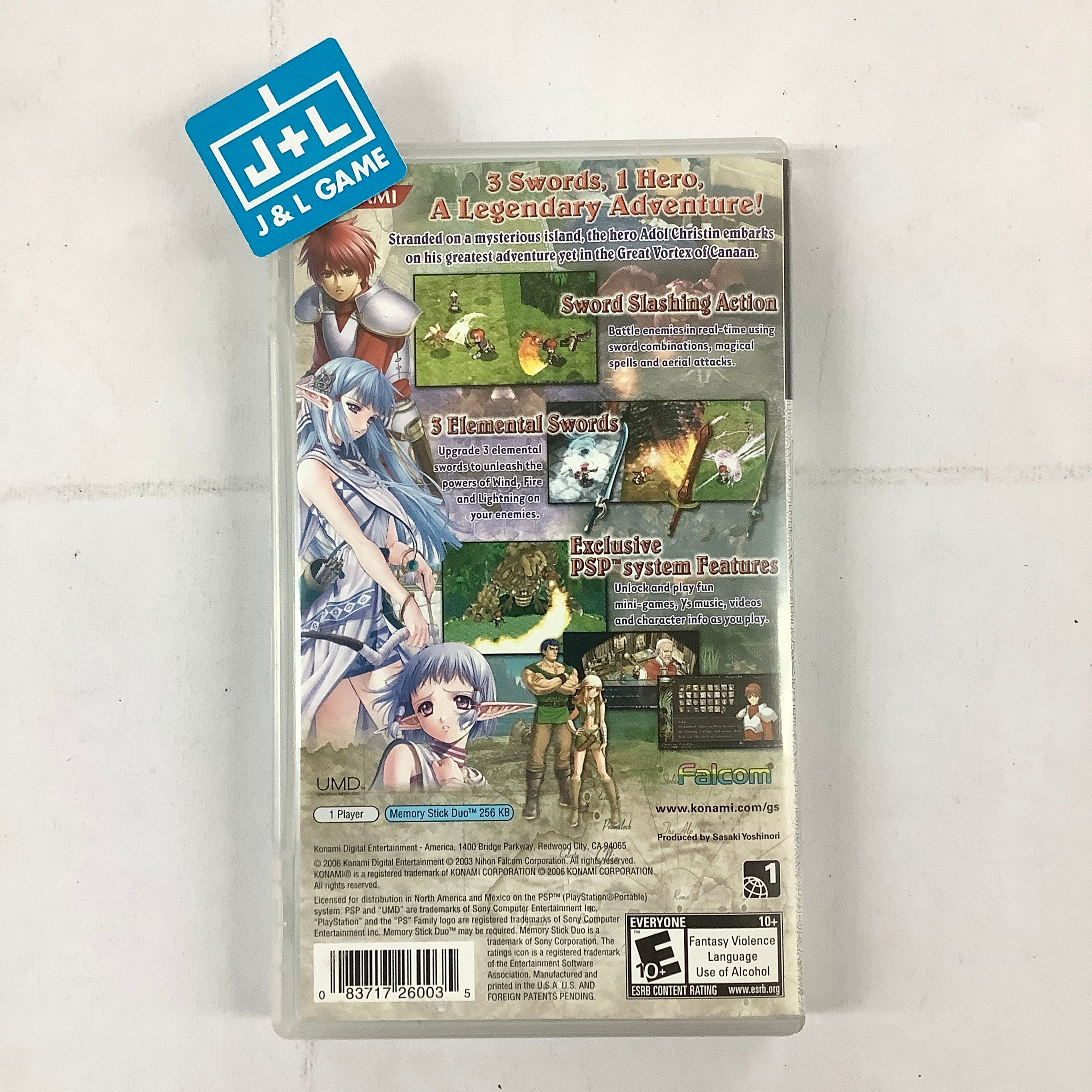 Ys: The Ark of Napishtim - Sony PSP [Pre-Owned] Video Games Konami   