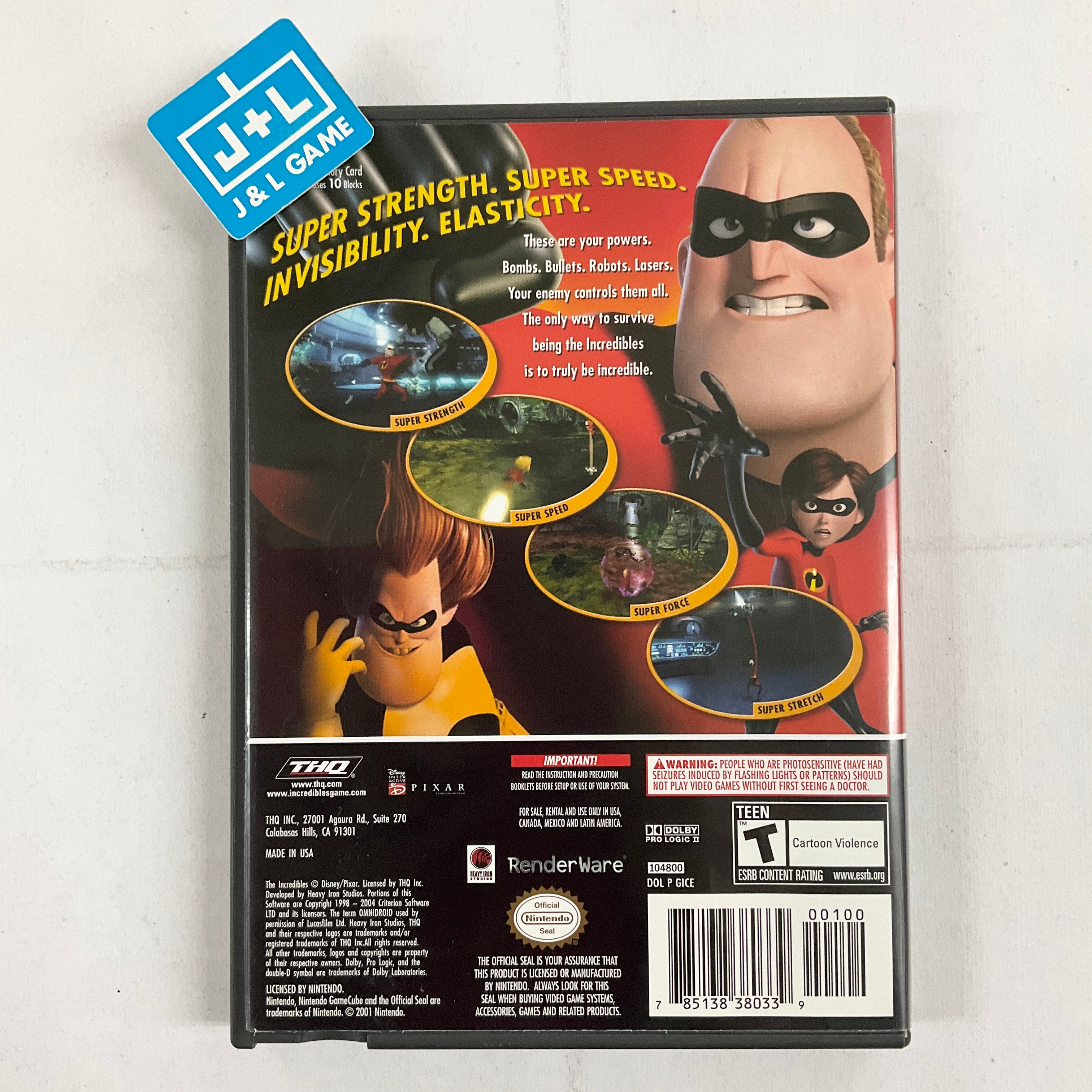 The Incredibles - (GC) GameCube [Pre-Owned] Video Games THQ   