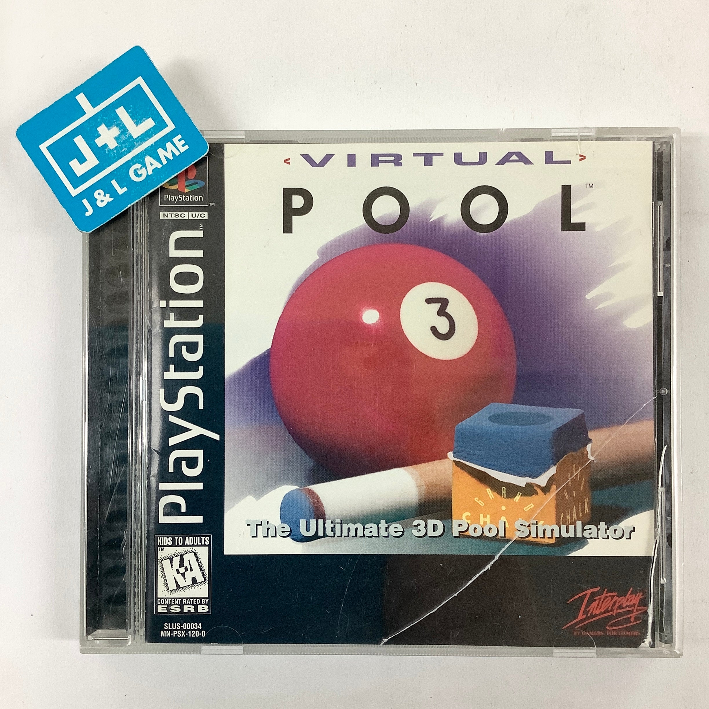 Virtual Pool - (PS1) PlayStation 1 [Pre-Owned] Video Games Interplay   