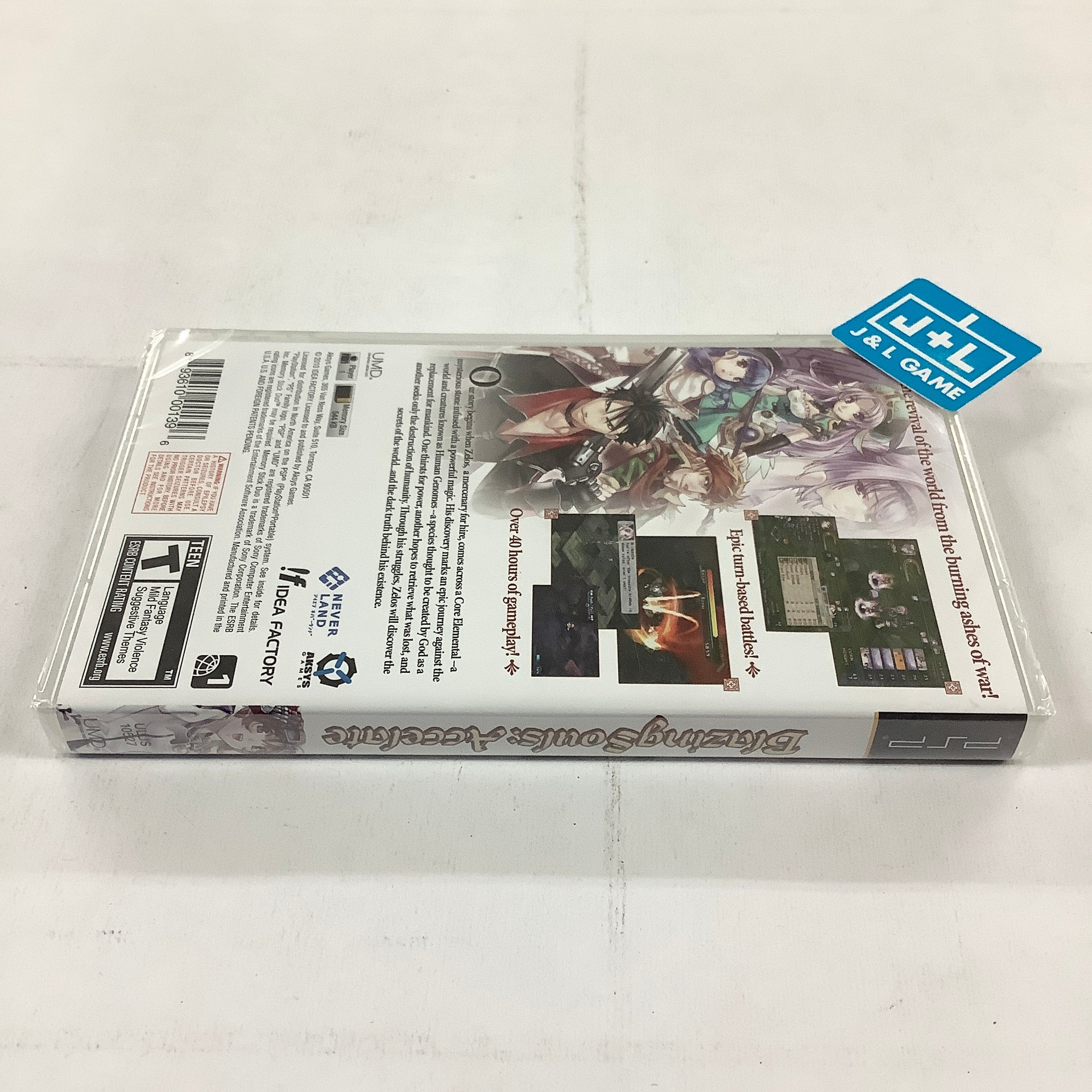 Blazing Souls: Accelate - Sony PSP Video Games Aksys   