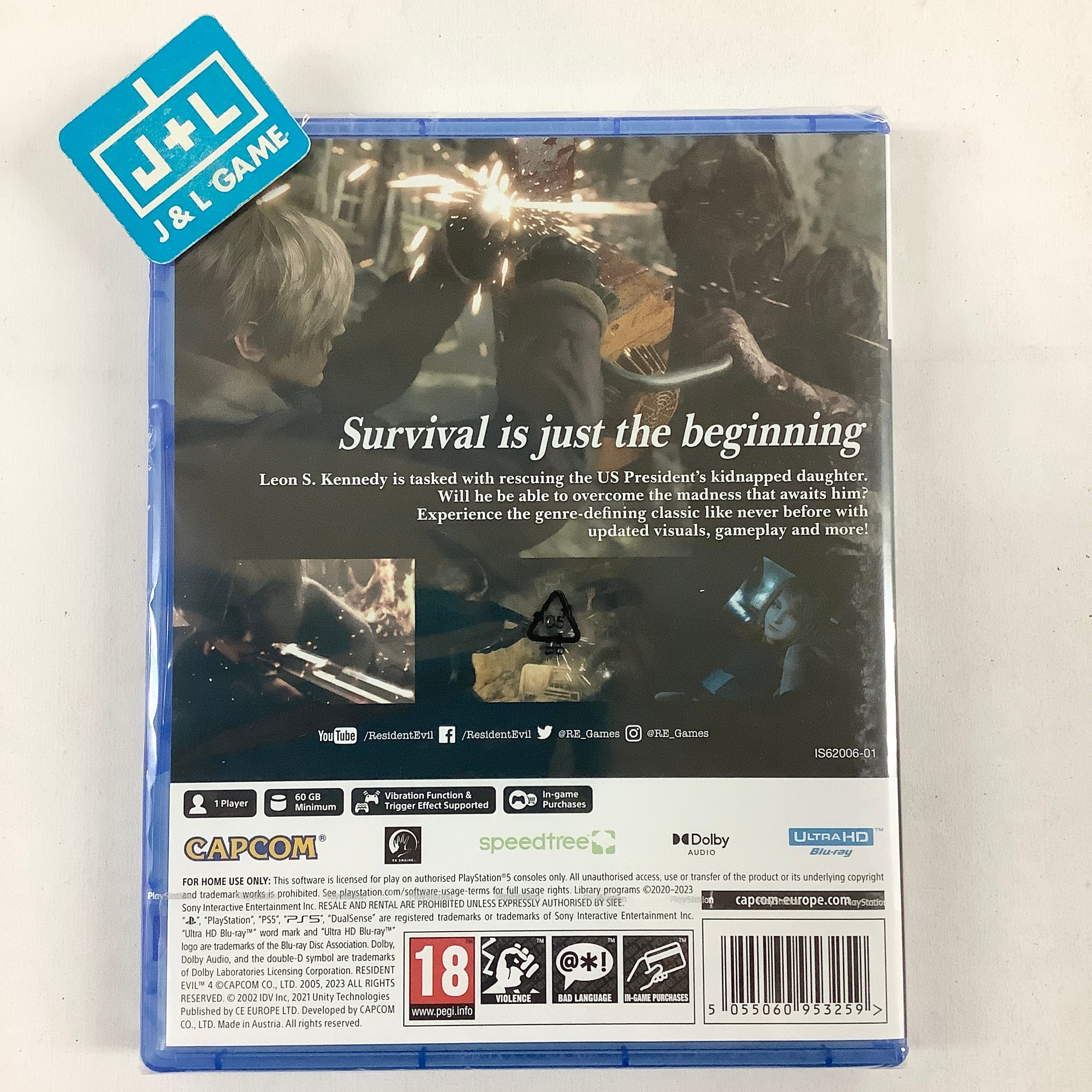 Resident Evil 4 - (PS5) PlayStation 5 (European Import) Video Games Capcom   