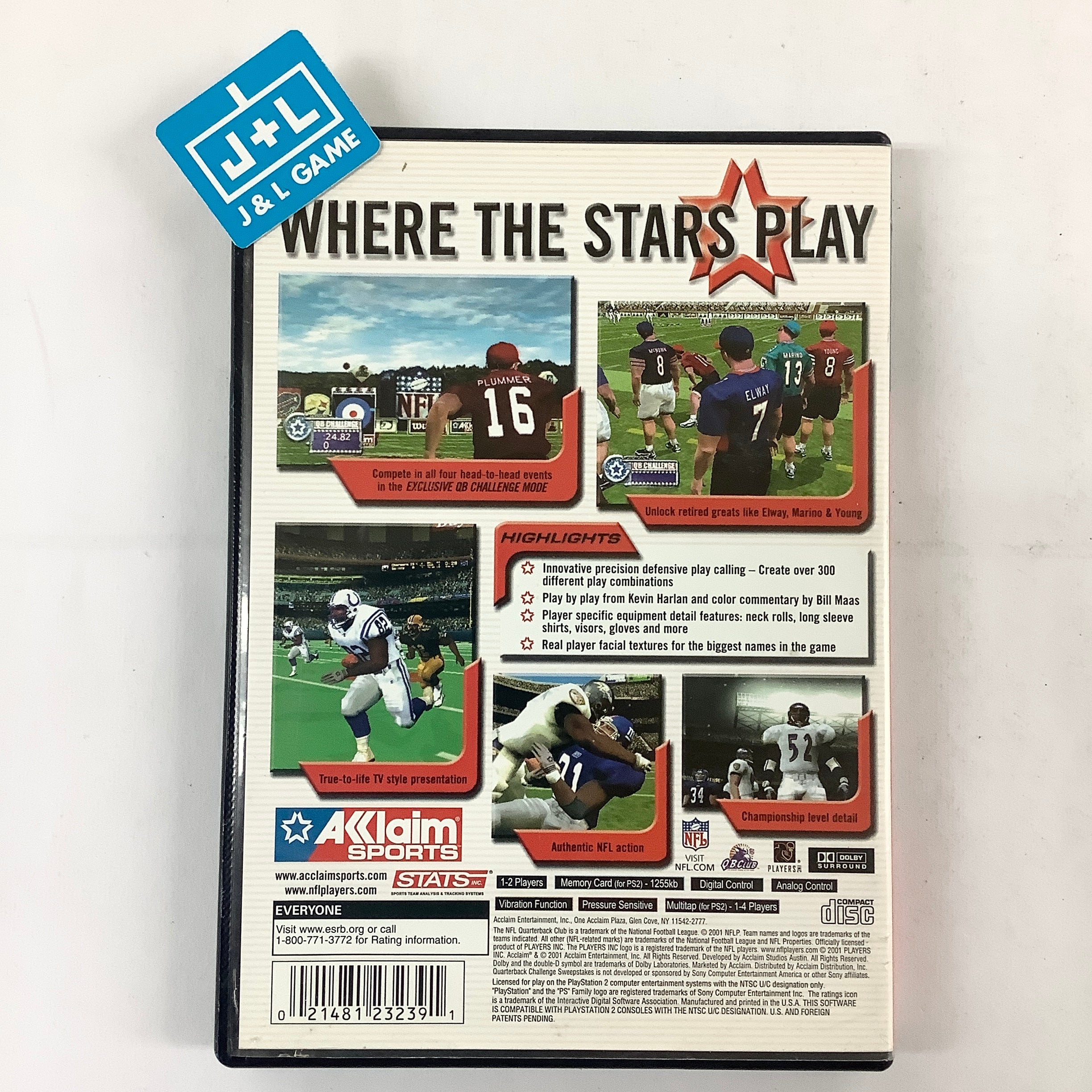 NFL Quarterback Club 2002 - (PS2) PlayStation 2 [Pre-Owned] Video Games Acclaim   