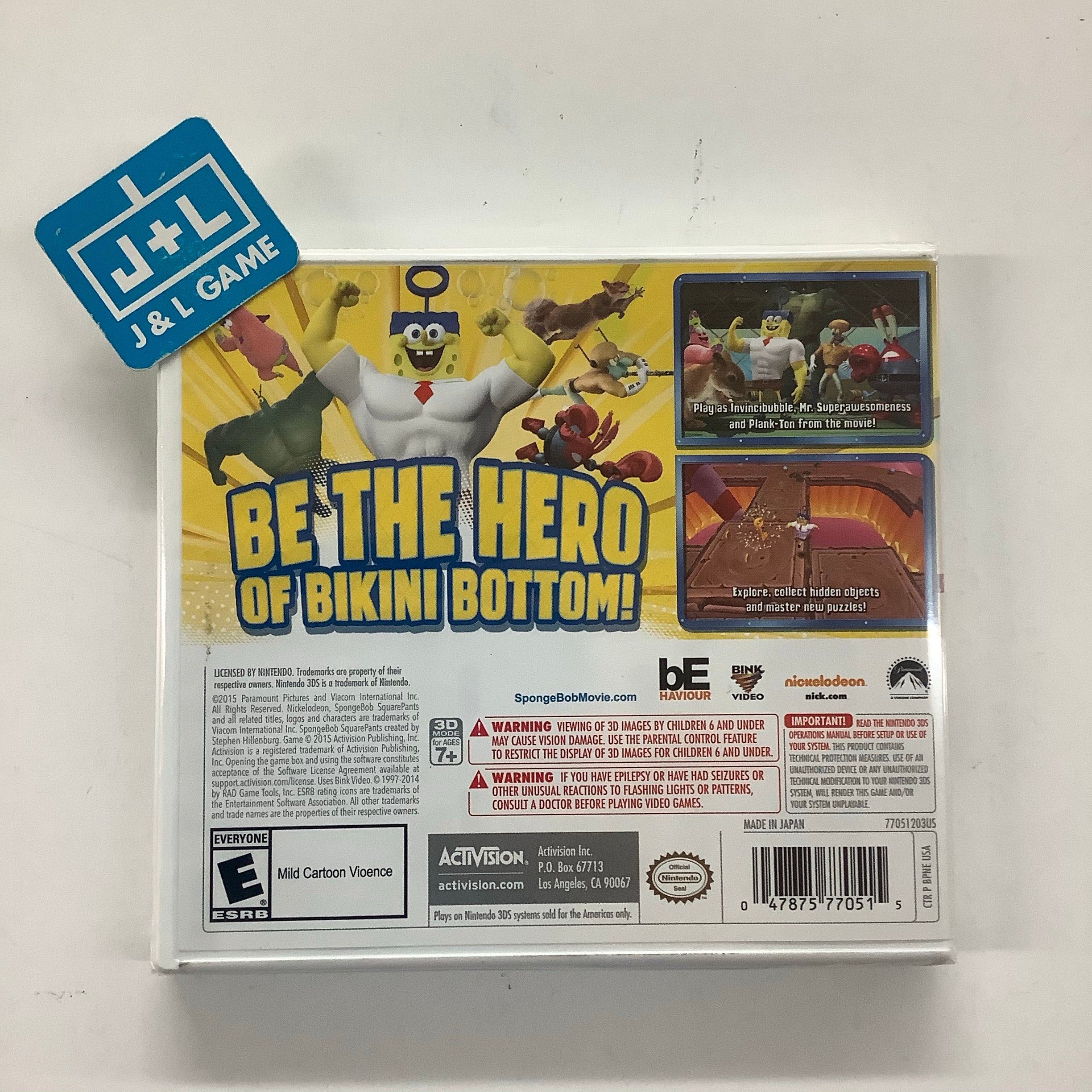 SpongeBob HeroPants - Nintendo 3DS Video Games Activision   