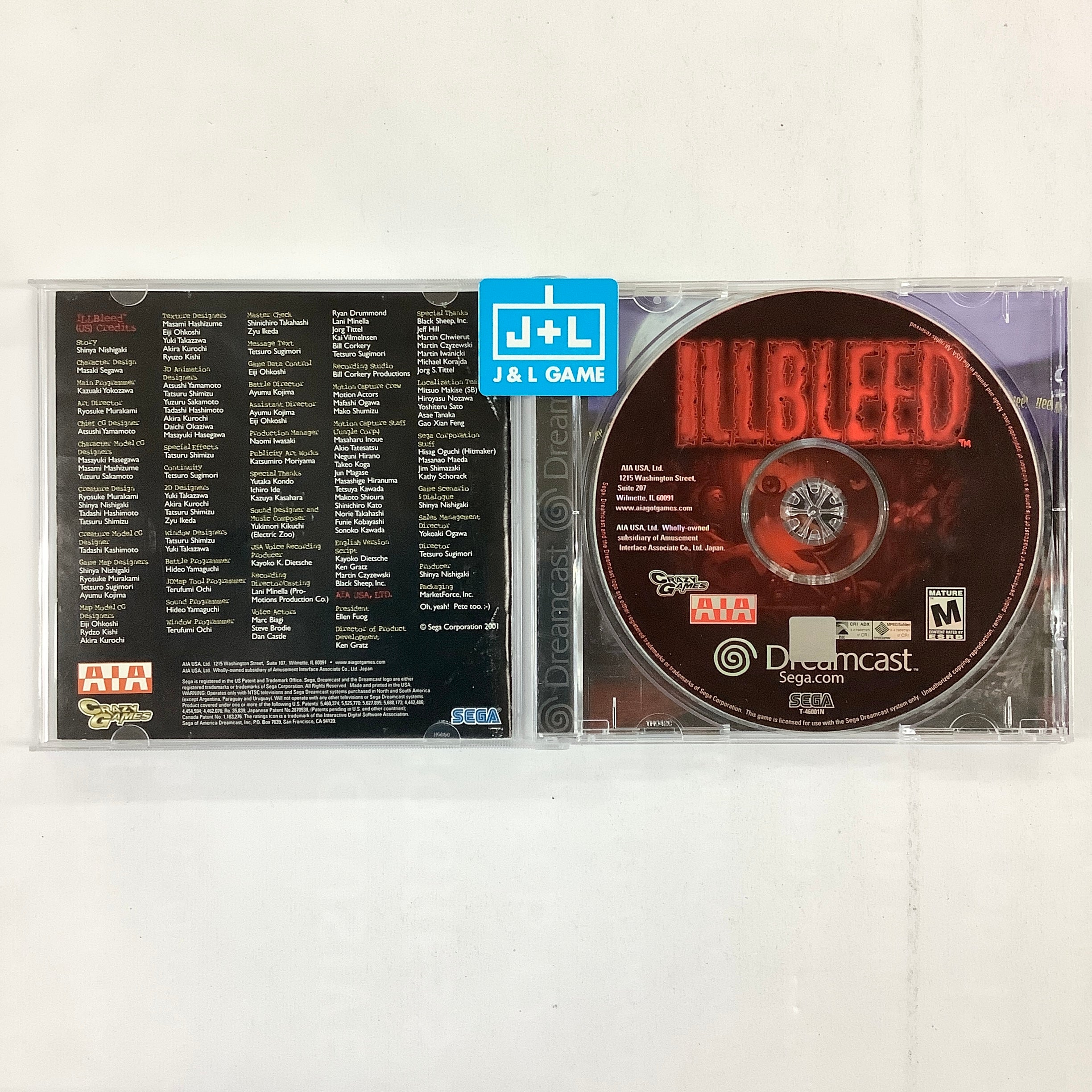 Illbleed - (DC) SEGA Dreamcast [Pre-Owned] Video Games AIA   