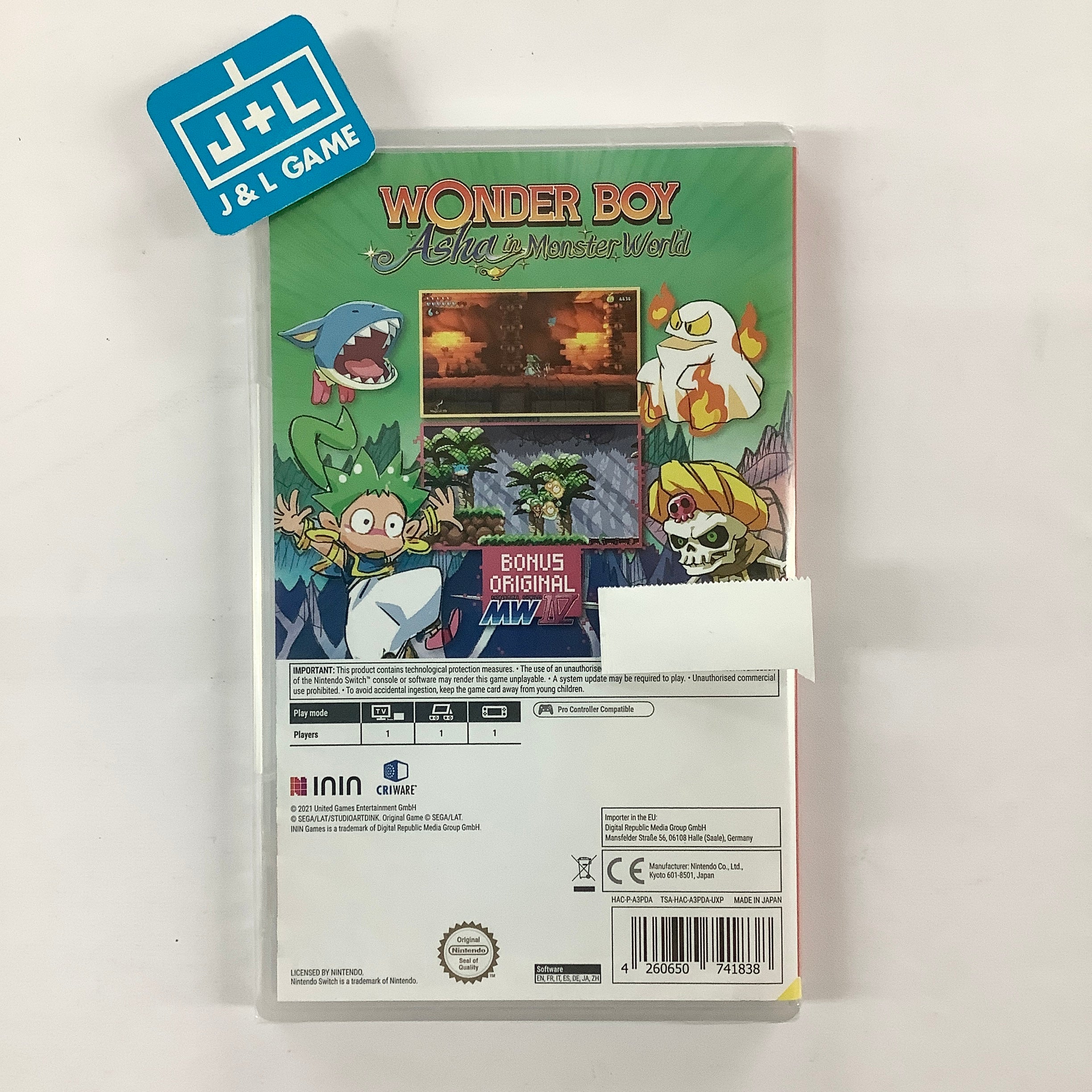 Wonder Boy - Asha in Monster World - (NSW) Nintendo Switch (European Import) Video Games ININ   
