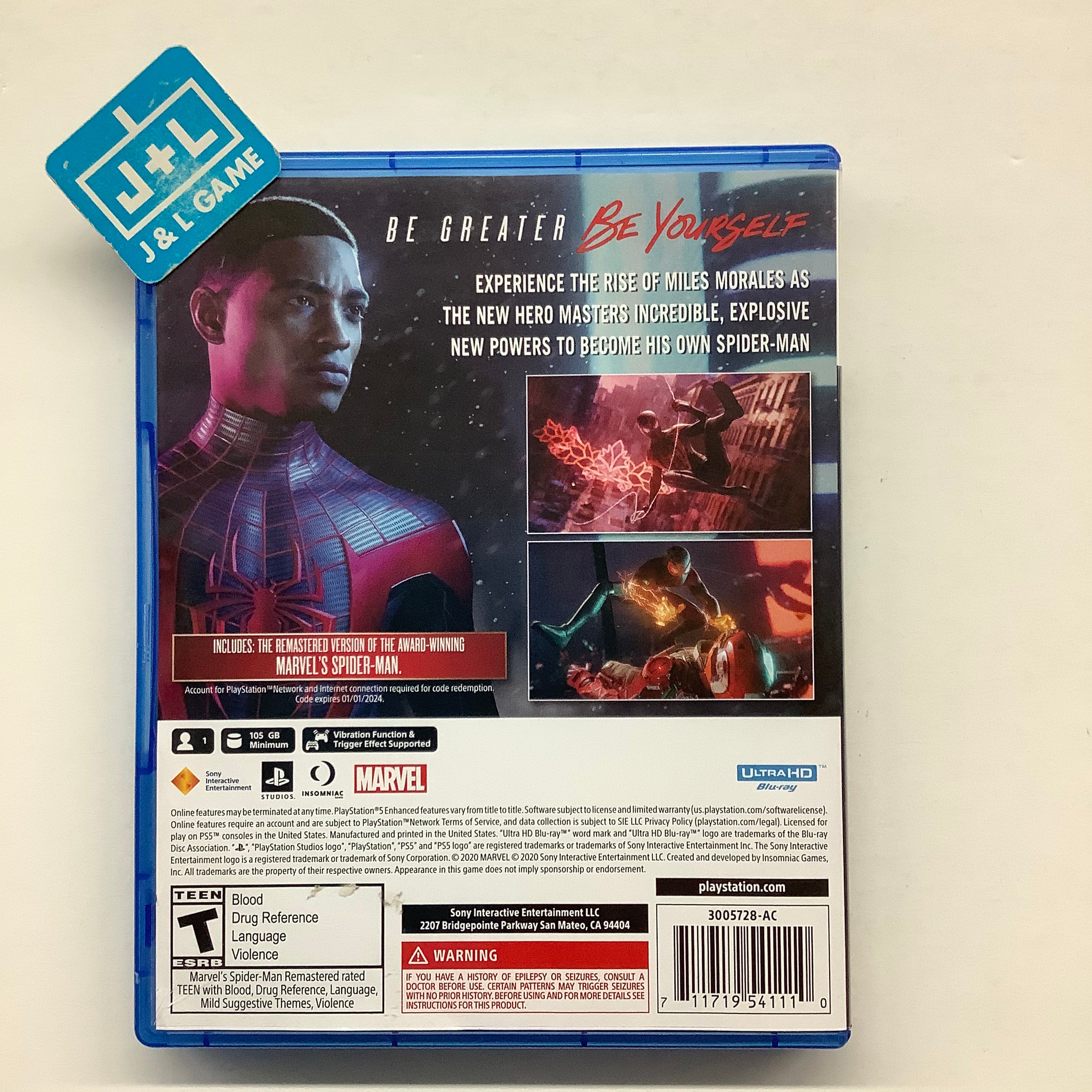 Marvel's Spider-Man: Miles Morales (Ultimate Edition) - (PS5) PlayStation 5 [Pre-Owned] Video Games PlayStation   