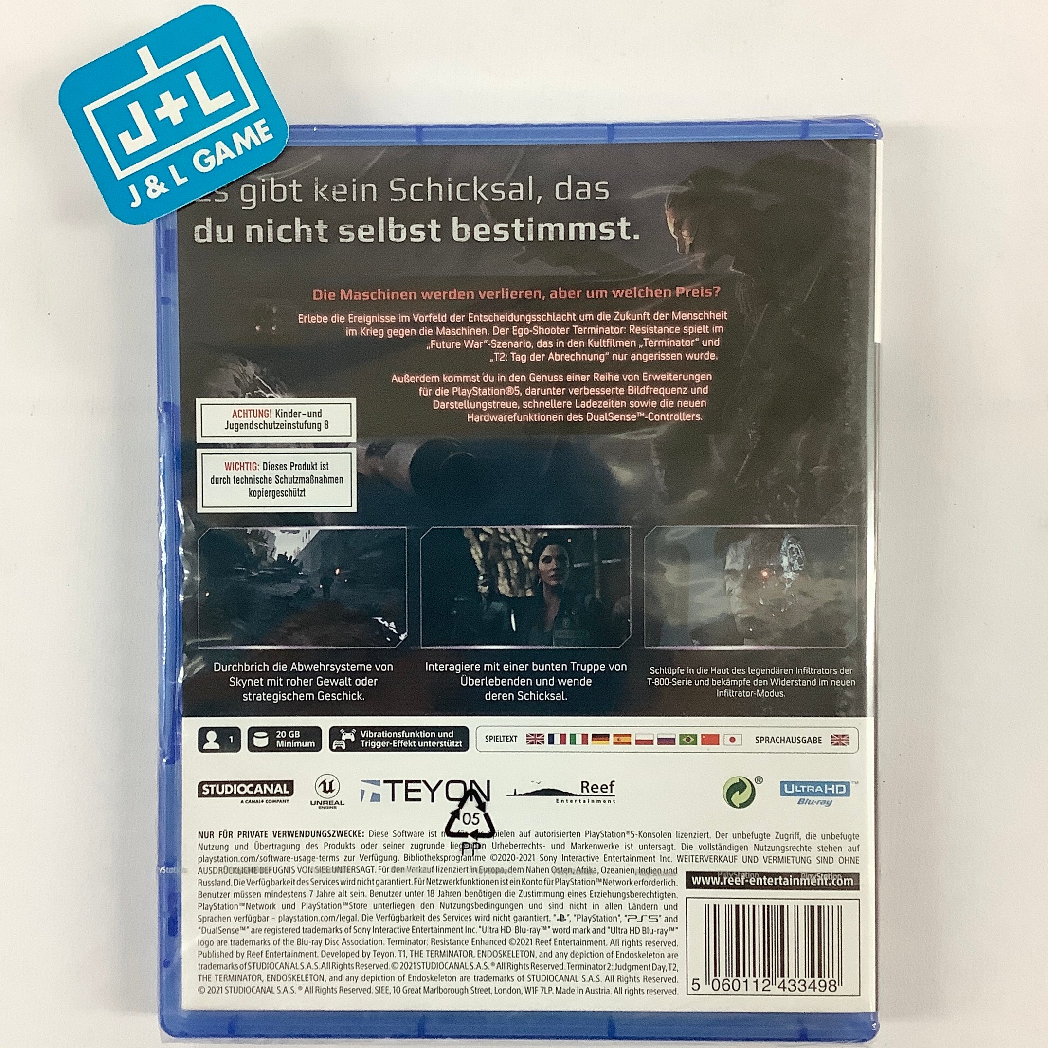 Terminator Resistance - (PS5) PlayStation 5 (European Import) Software Reef Entertainment   