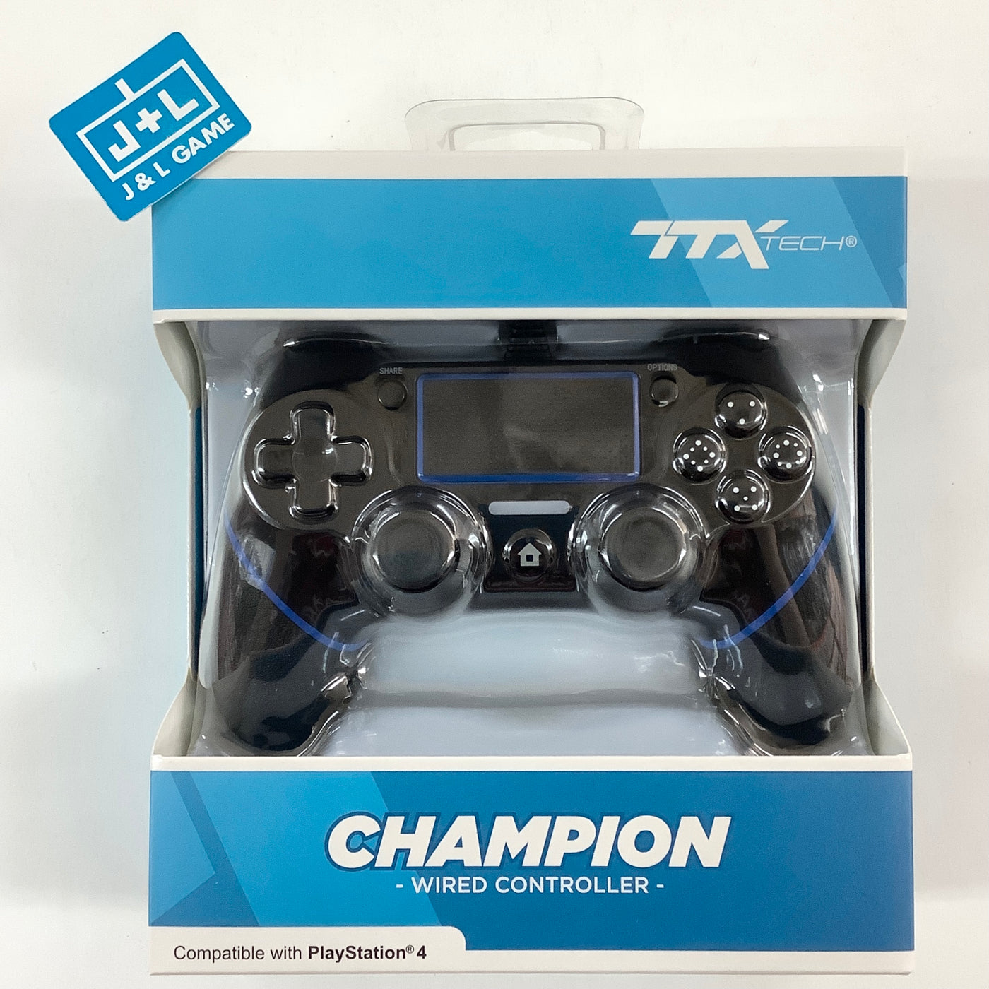 TTX PlayStation 4 Champion Wired Controller (Black) - (PS4