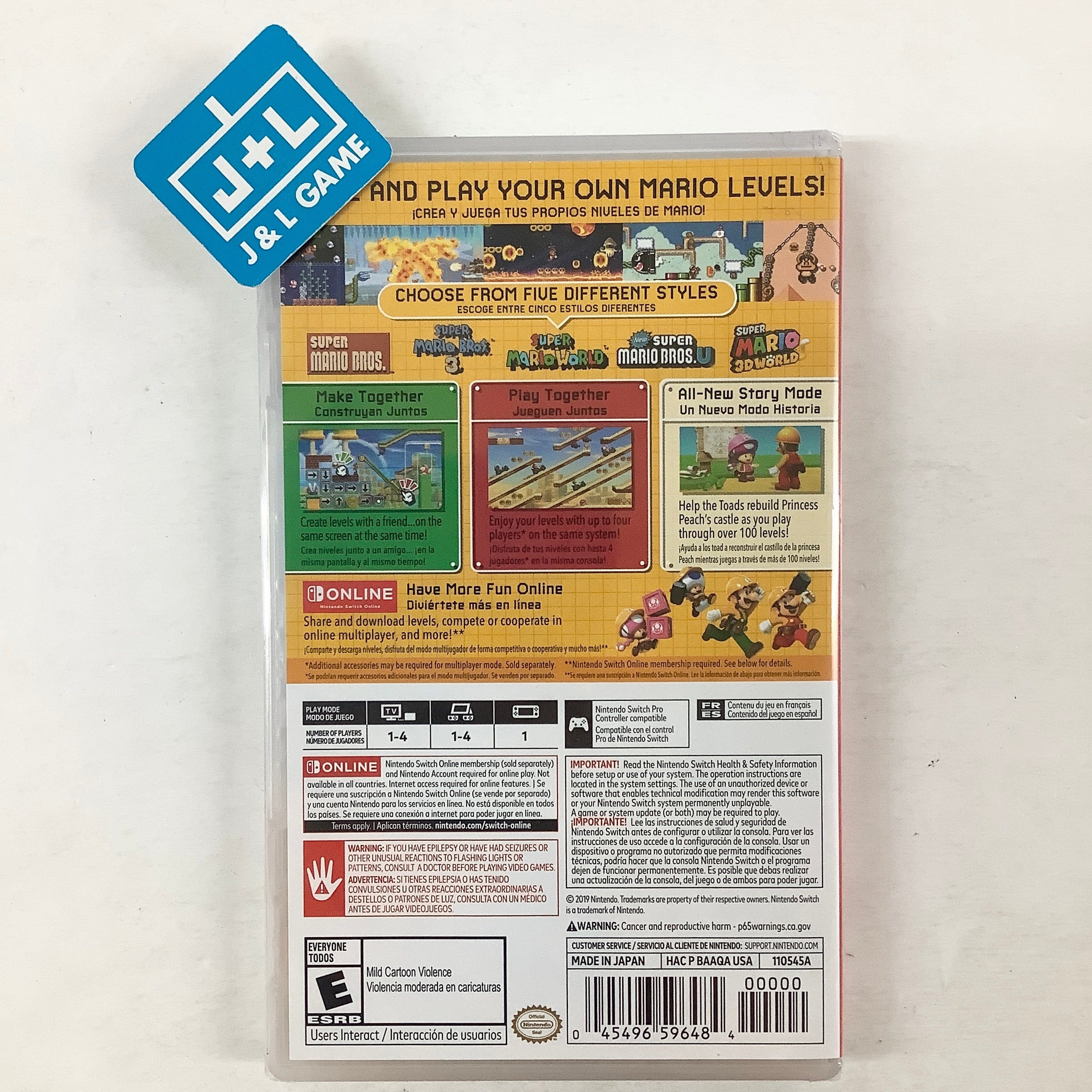 Super Mario Maker 2 - (NSW) Nintendo Switch Video Games Nintendo   
