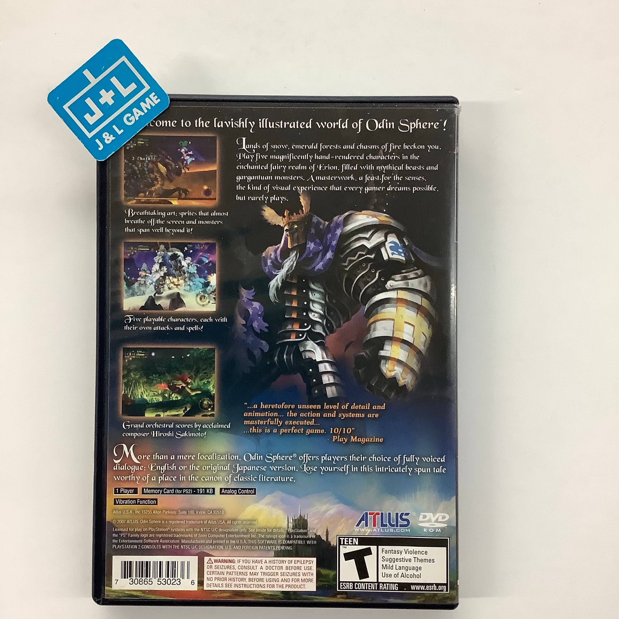 Odin Sphere - (PS2) PlayStation 2 [Pre-Owned] Video Games Atlus   