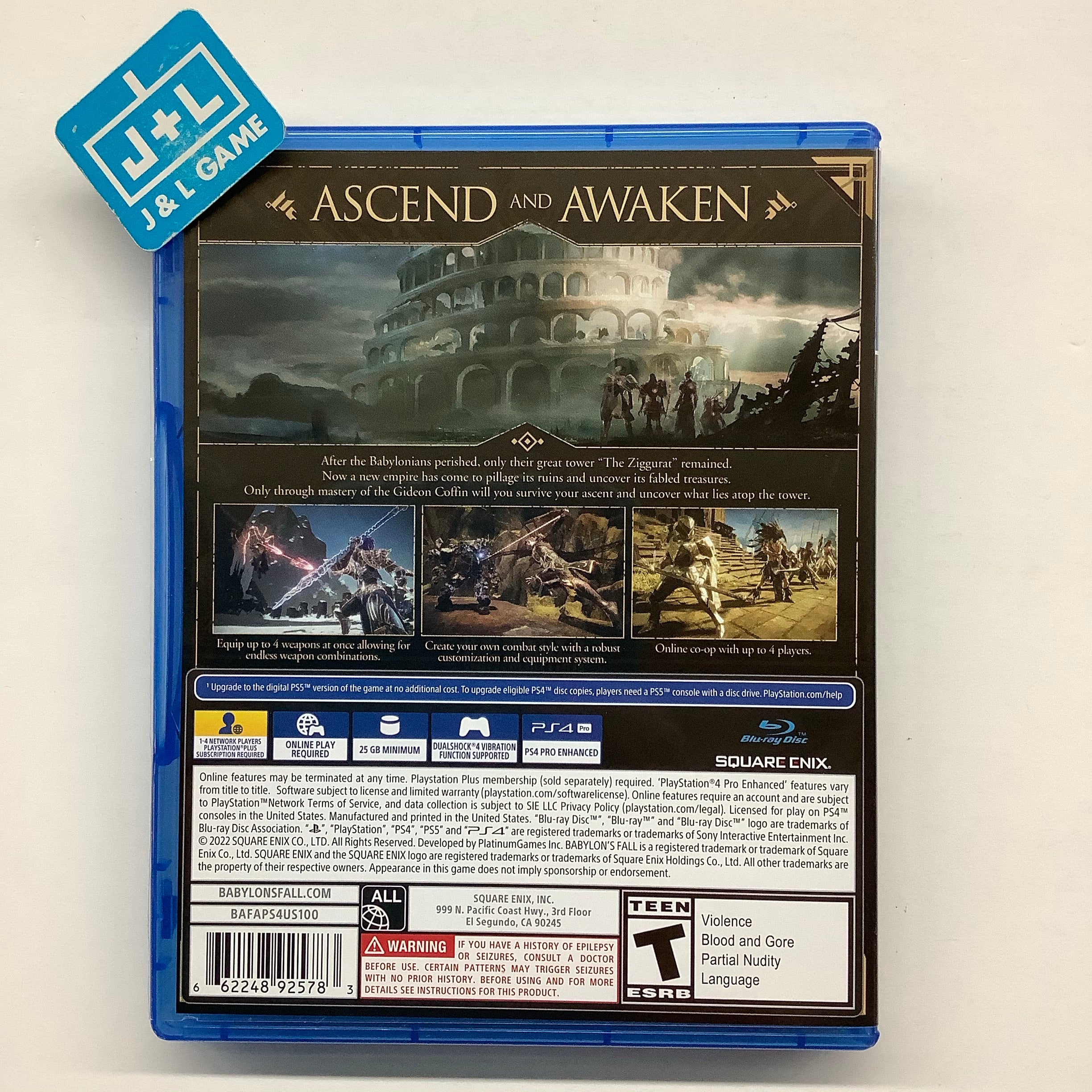 Babylon’s Fall - (PS4) PlayStation 4 [Pre-Owned] Video Games Square Enix   