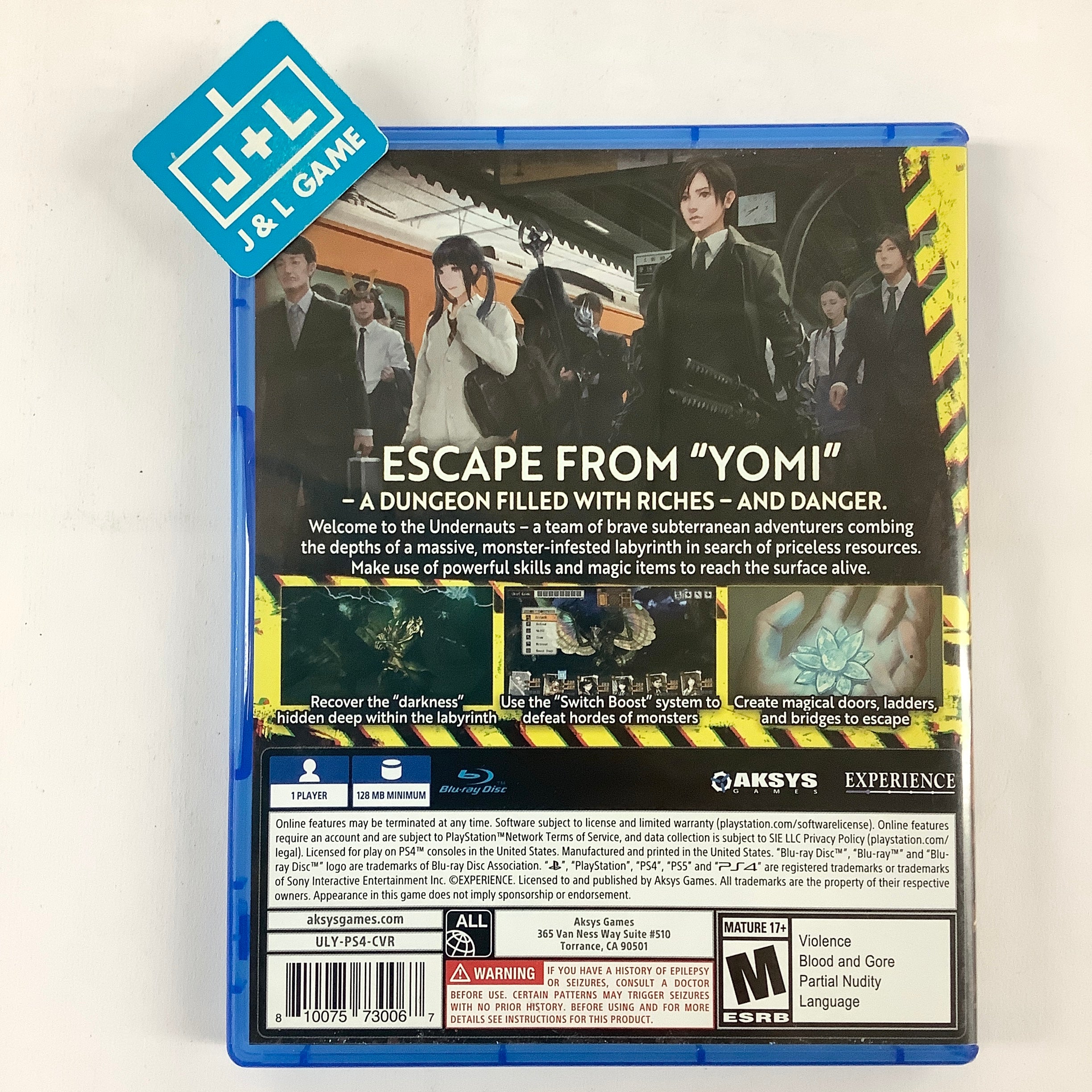 Undernauts: Labyrinth of Yomi - (PS4) PlayStation 4 [Pre-Owned] Video Games Aksys Games