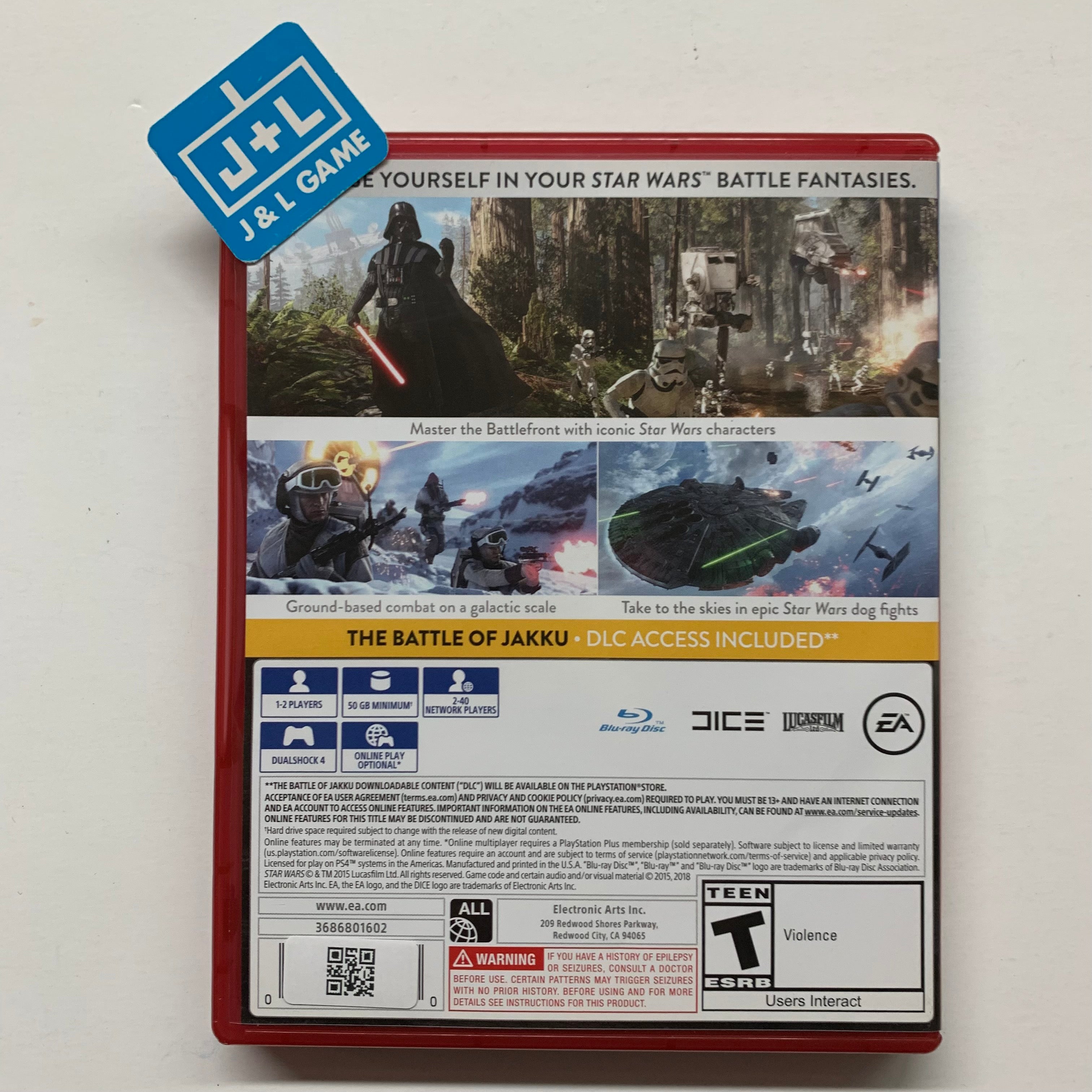 Star Wars Battlefront ( Playstation Hits ) -  (PS4) PlayStation 4 [Pre-Owned] Video Games Electronic Arts   