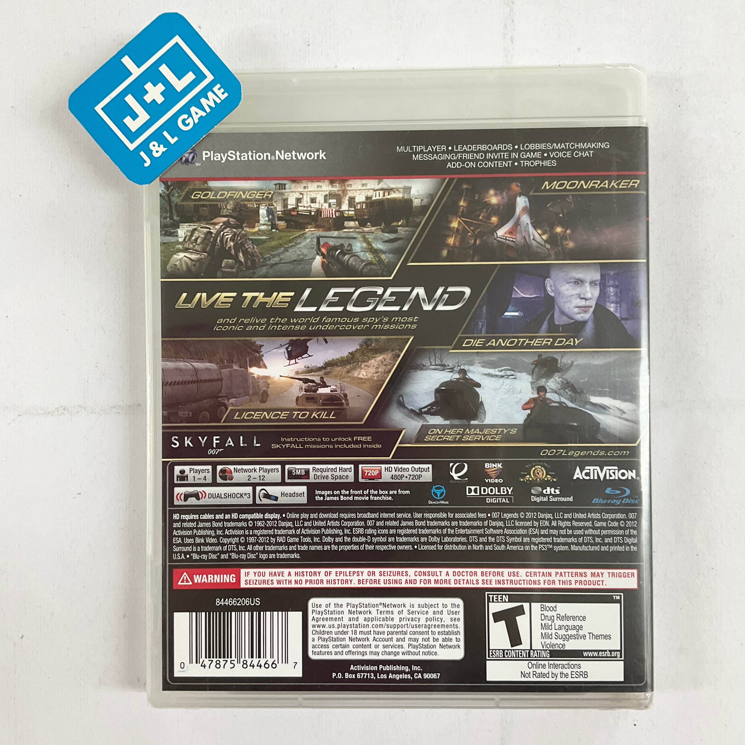 007 Legends - (PS3) PlayStation 3 Video Games Activision   