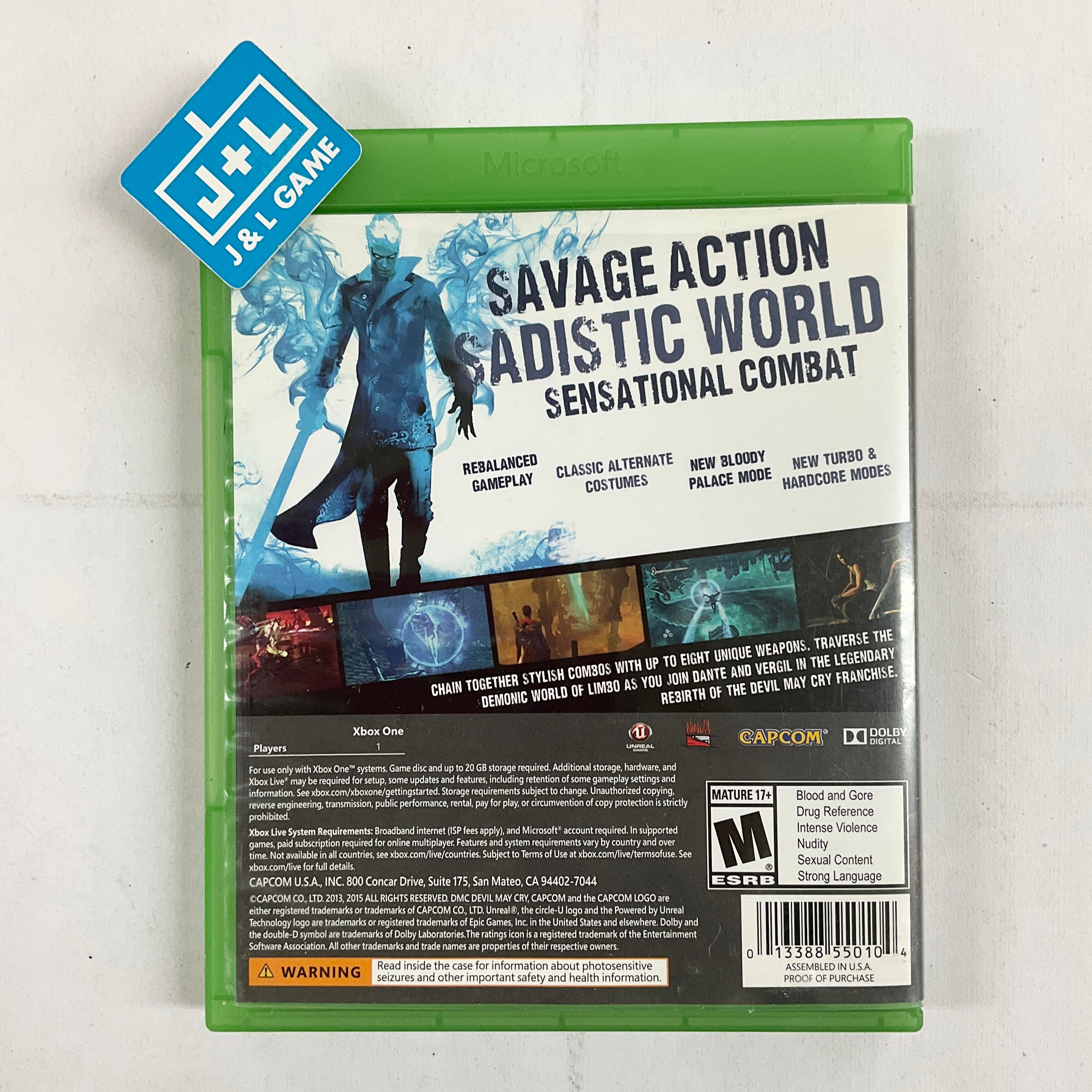 DmC Devil May Cry: Definitive Edition - (XB1) Xbox One [Pre-Owned] Video Games Capcom   