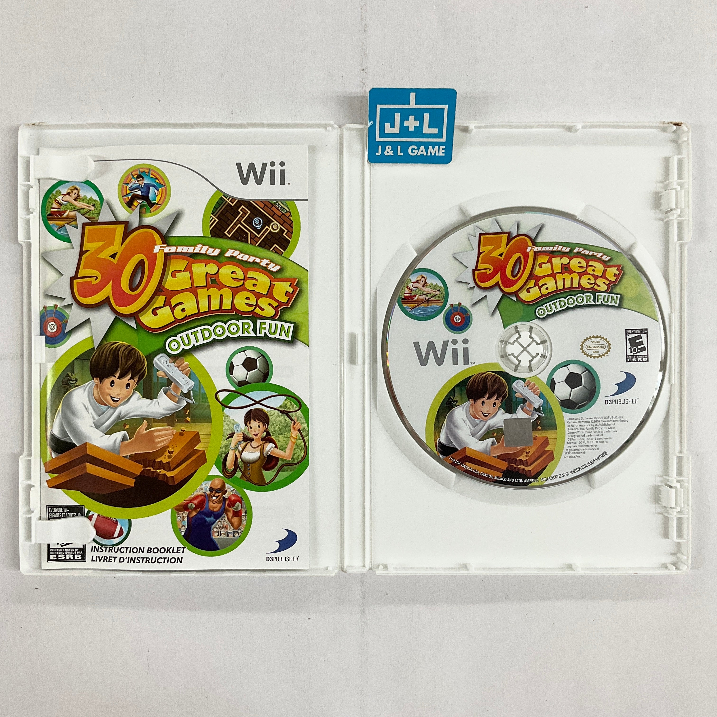 Family Party: 30 Great Games Outdoor Fun - Nintendo Wii [Pre-Owned