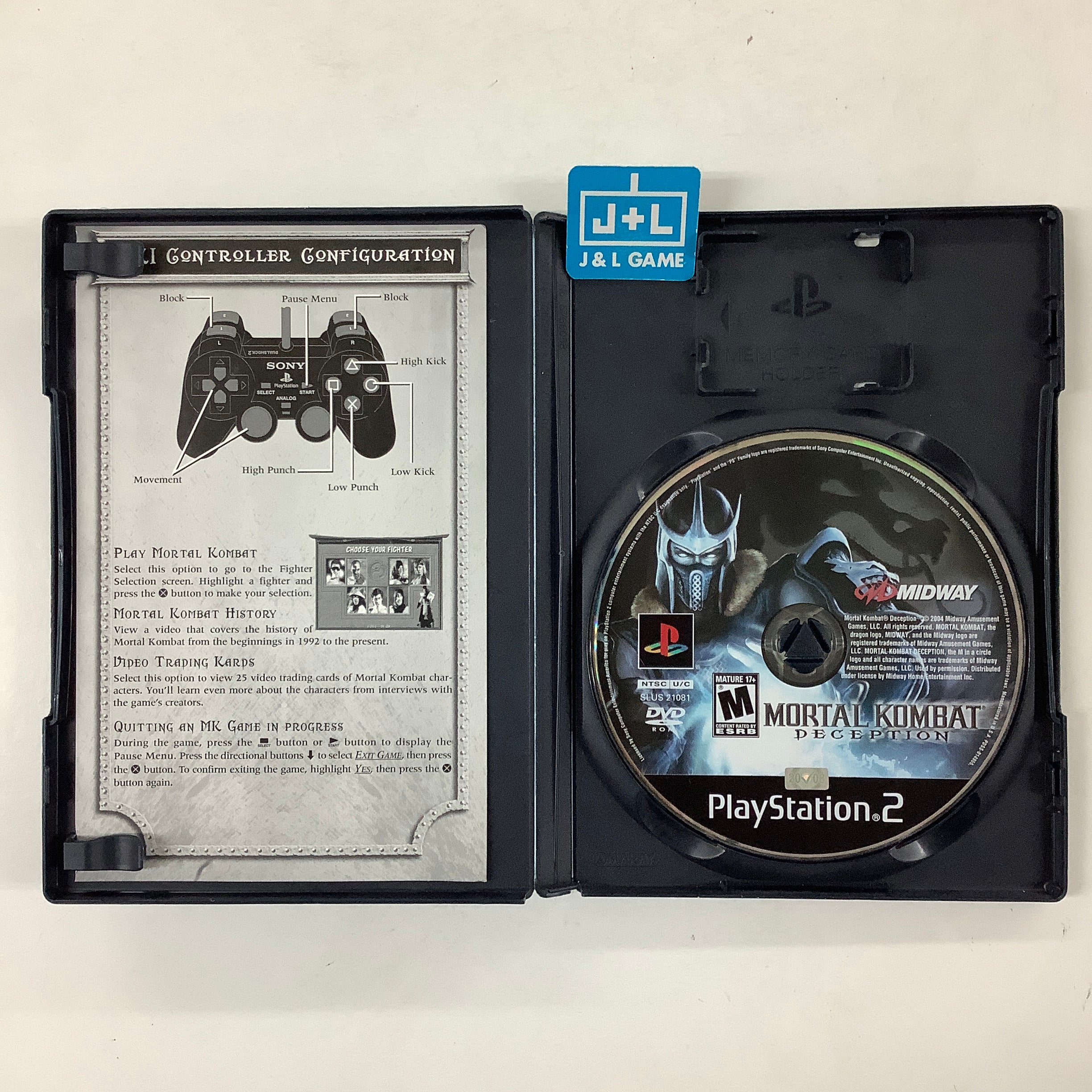 Mortal Kombat: Deception (Premium Pack Bonus Disc) - (PS2) PlayStation 2 [Pre-Owned] Video Games Midway   