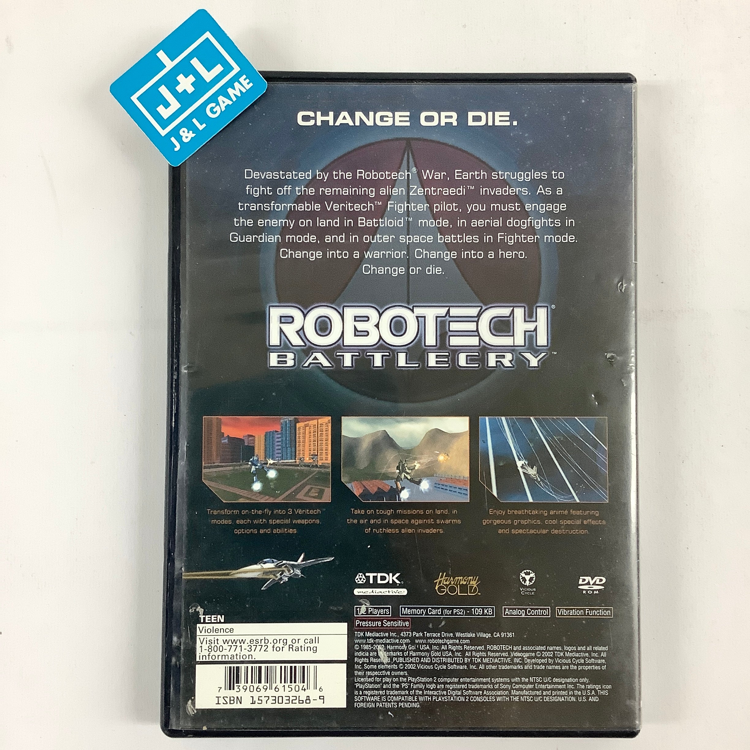 Robotech: Battlecry - PlayStation 2 [Pre-Owned] Video Games TDK Mediactive   